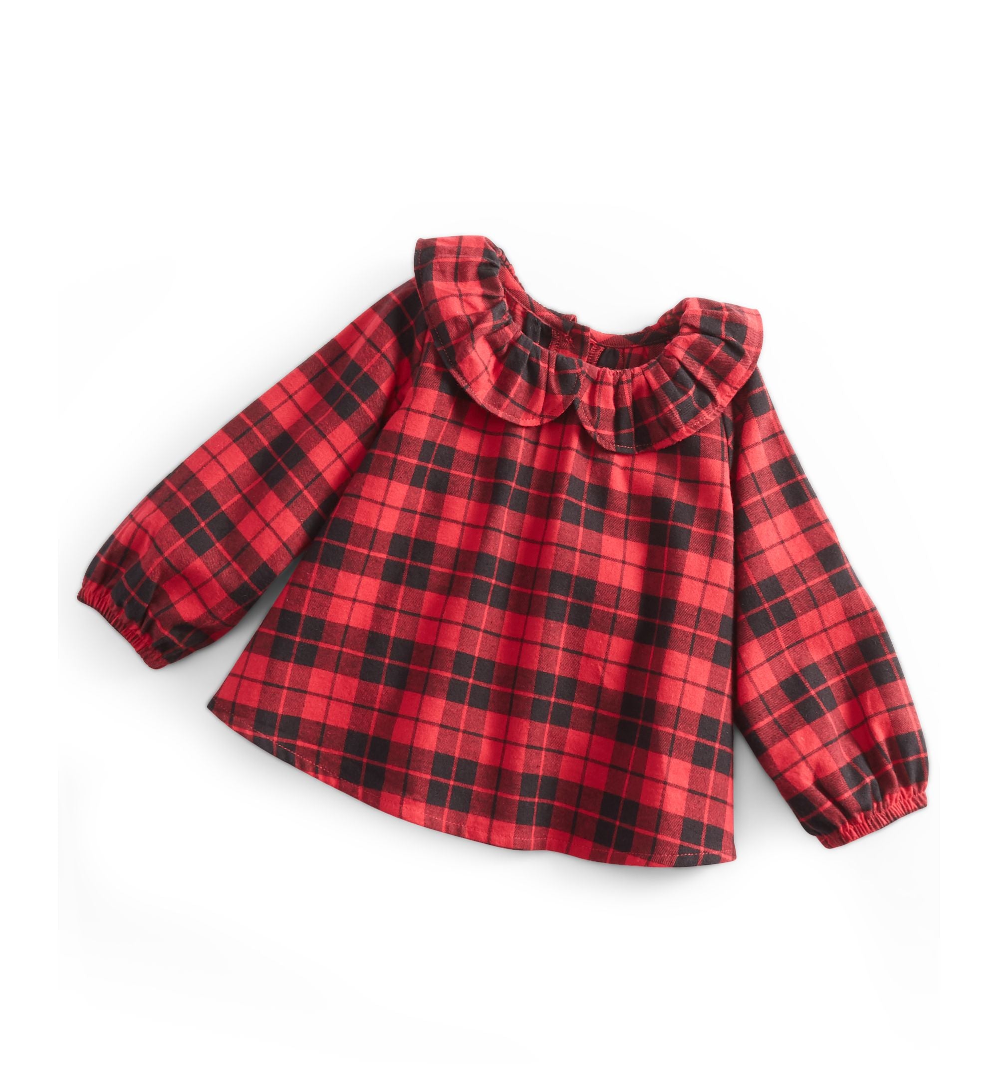 First Impressions Baby Girls Red Check Premium Top