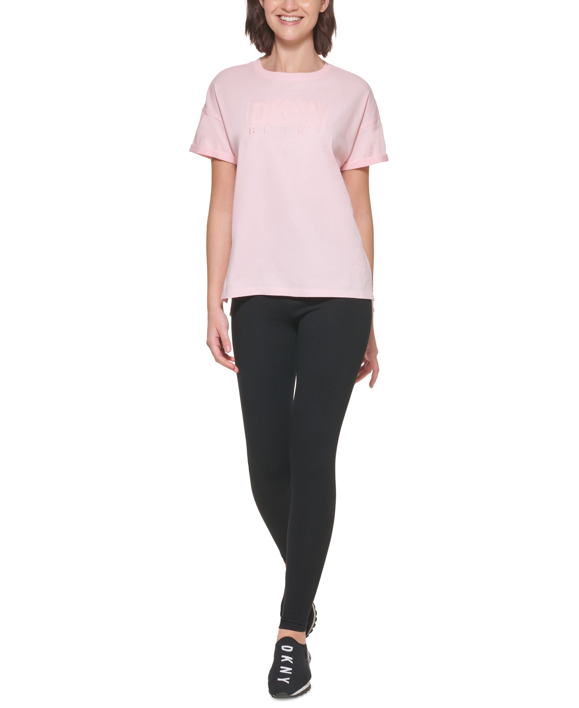 DKNY Sport Womens Cotton Logo T-Modern Shirt
