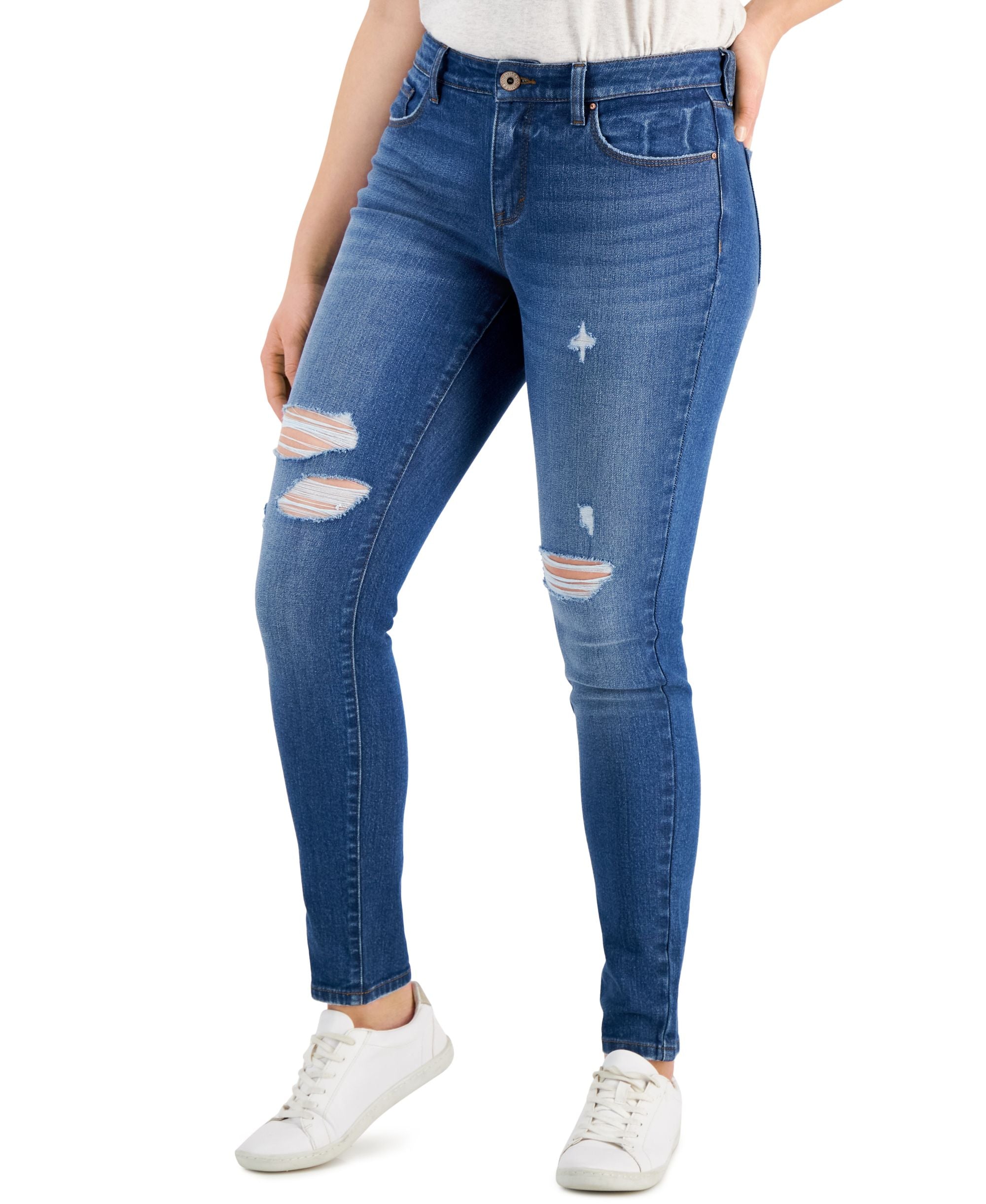 Petite Curvy-Fit Skinny-Fit Premium Jeans