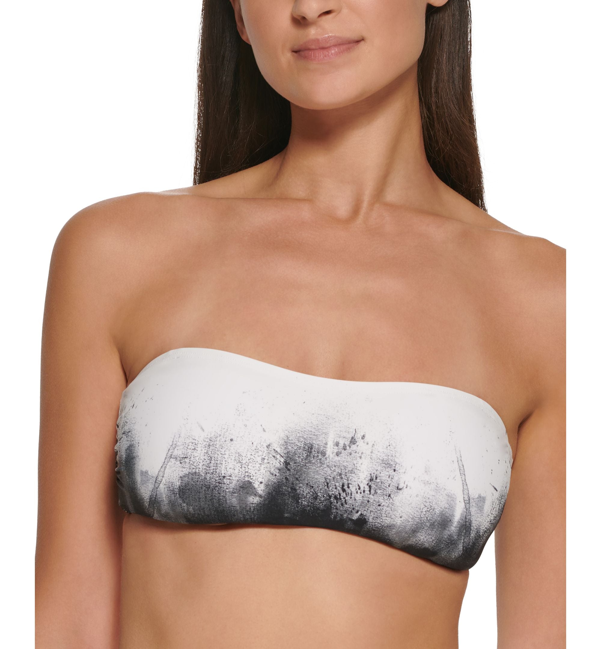 Women's Printed Removable-Straps Bandeau Bikini Bra Premium Top