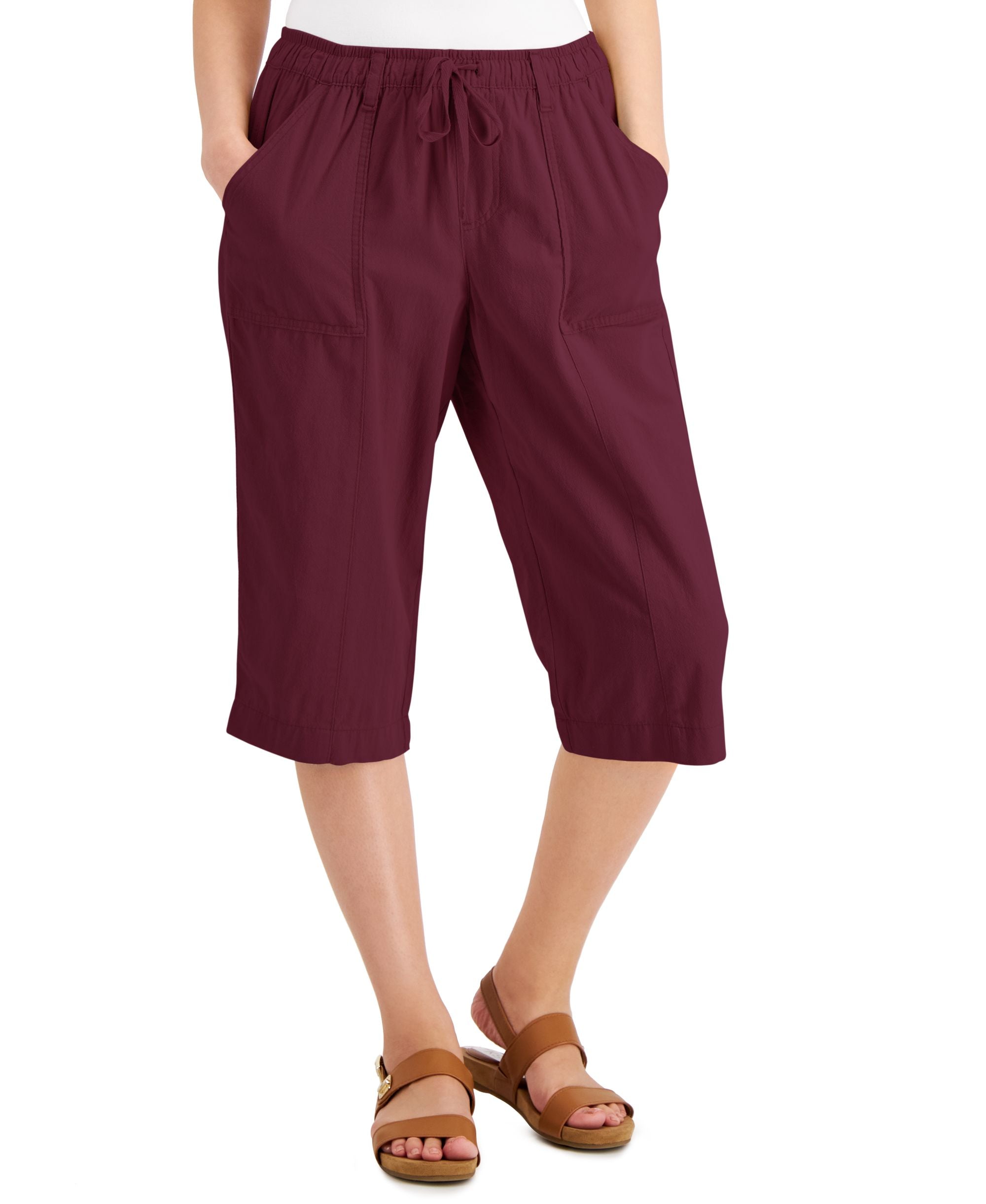 Karen Scott Charlie Capri-Length Signature Pants