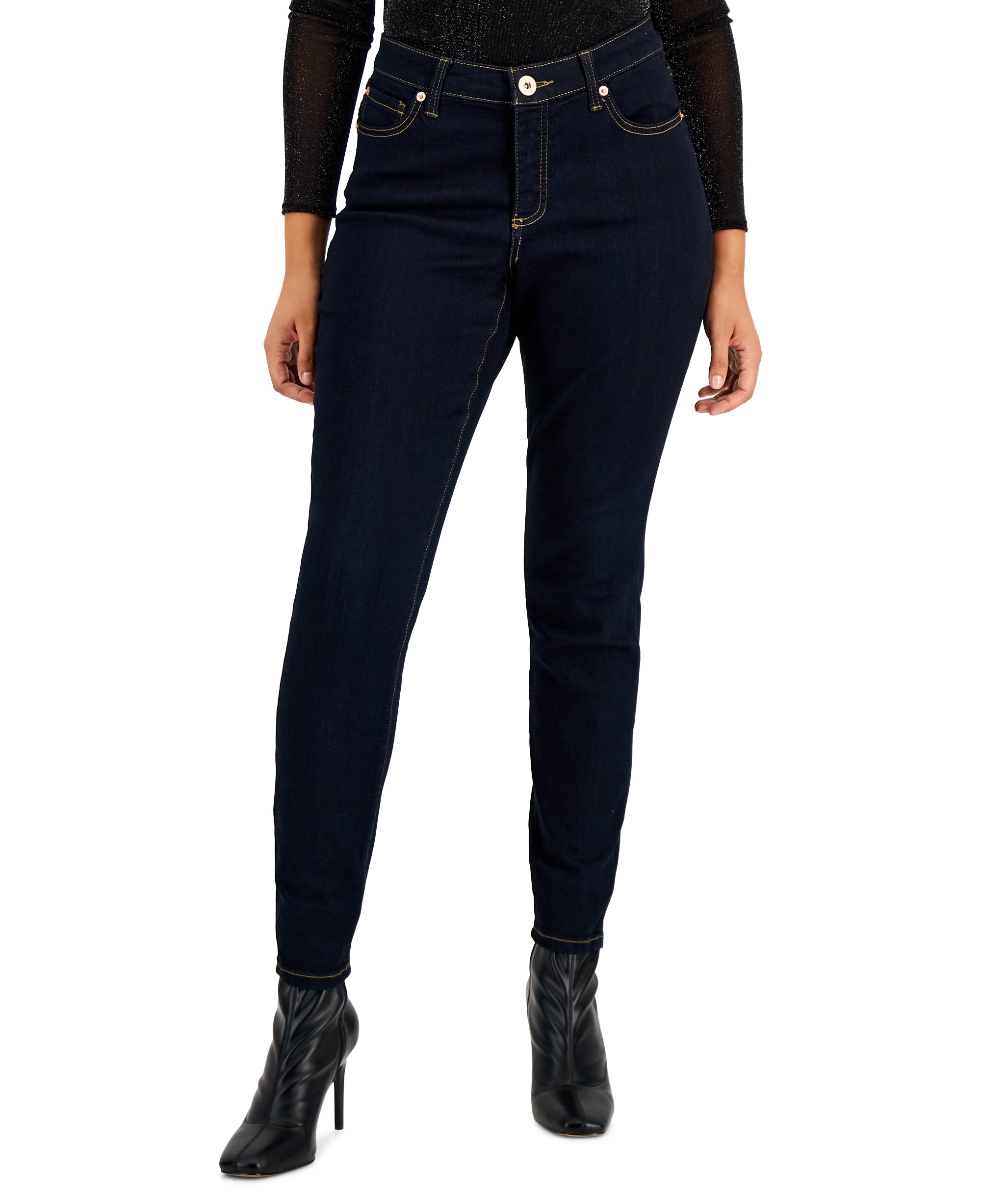 Women's Curvy Mid Rise Skinny-Fit Premium Jeans
