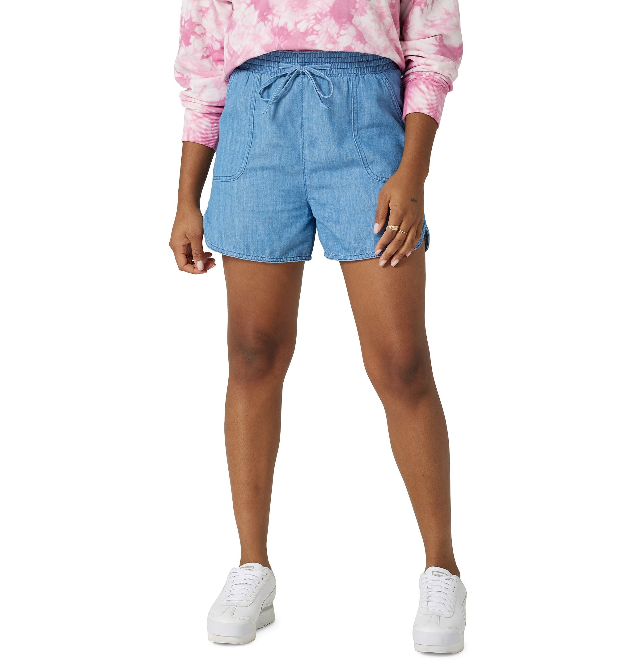 Women's Stay Home Cotton Pull-On Premium Shorts