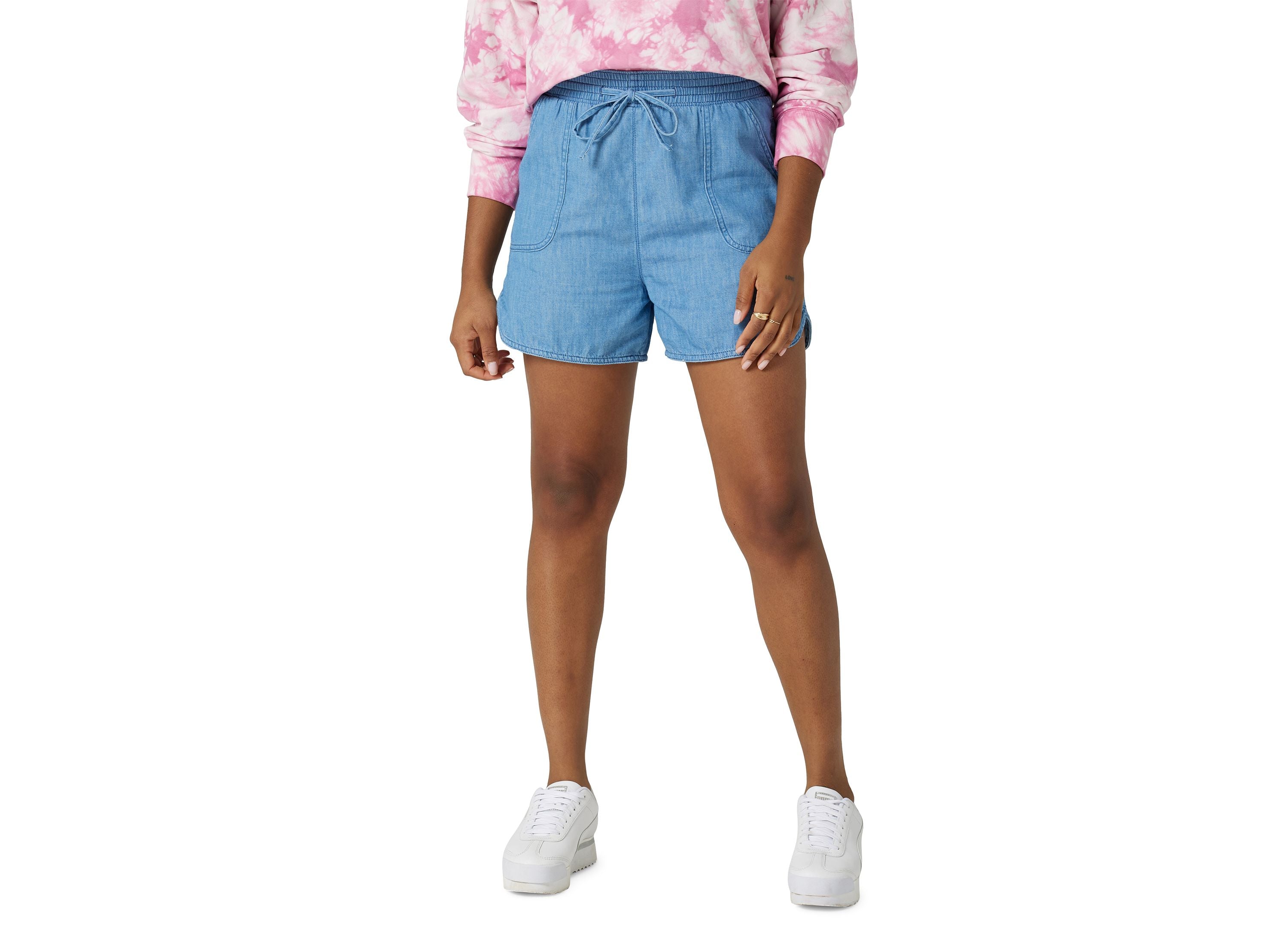 Women's Stay Home Cotton Pull-On Premium Shorts