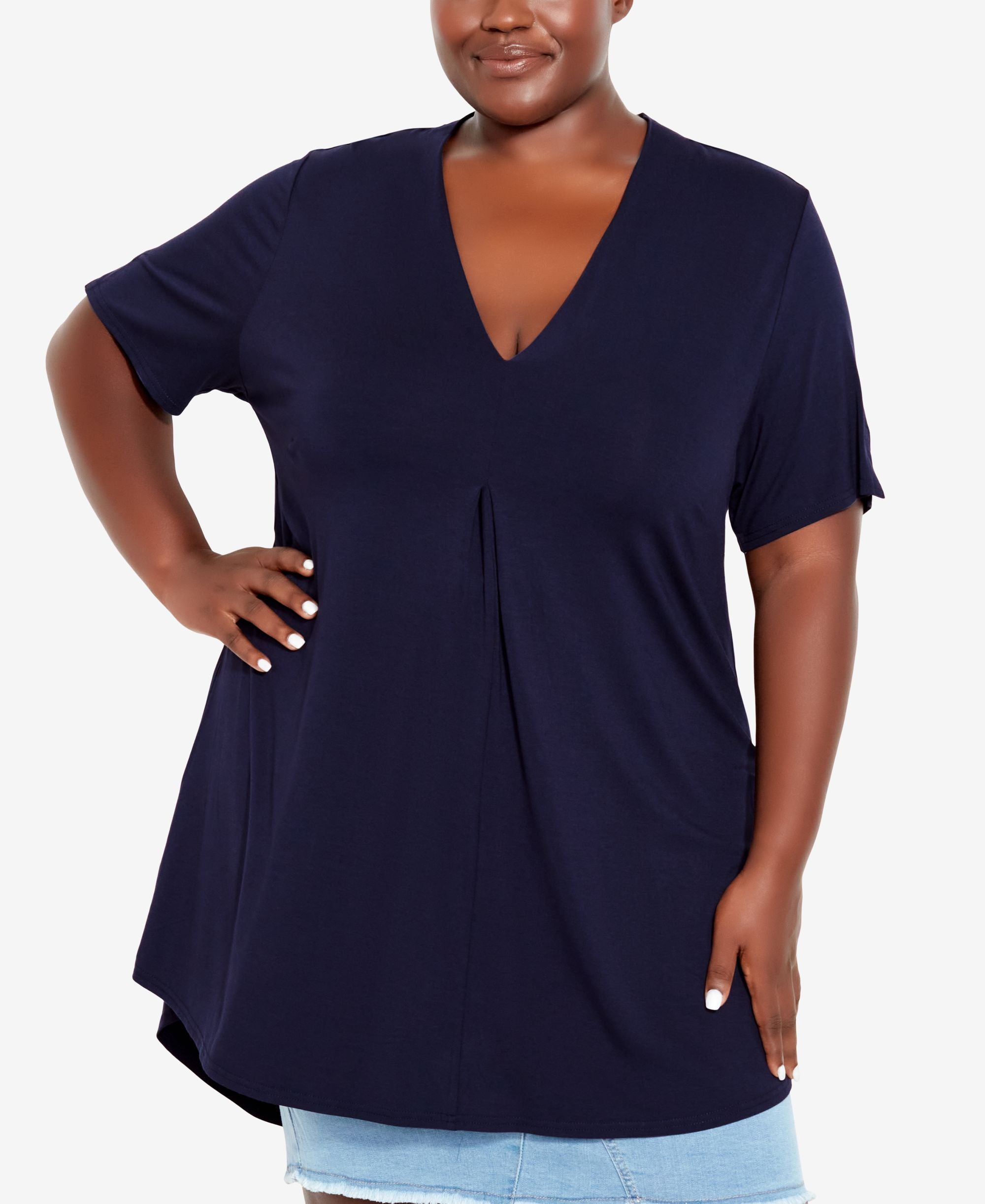 Plus Size Kaylie High Low Premium Top
