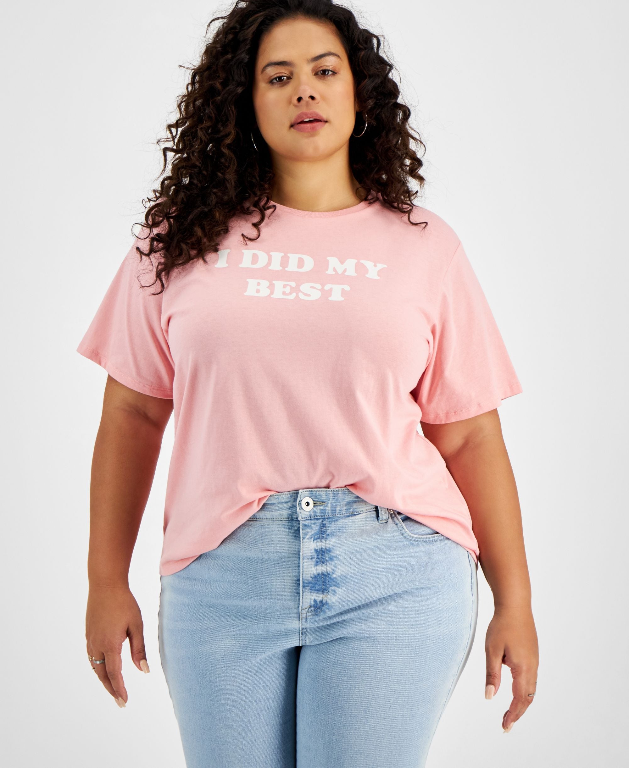 Modern Plus Size I Did My Best Graphic T-Modern Shirt