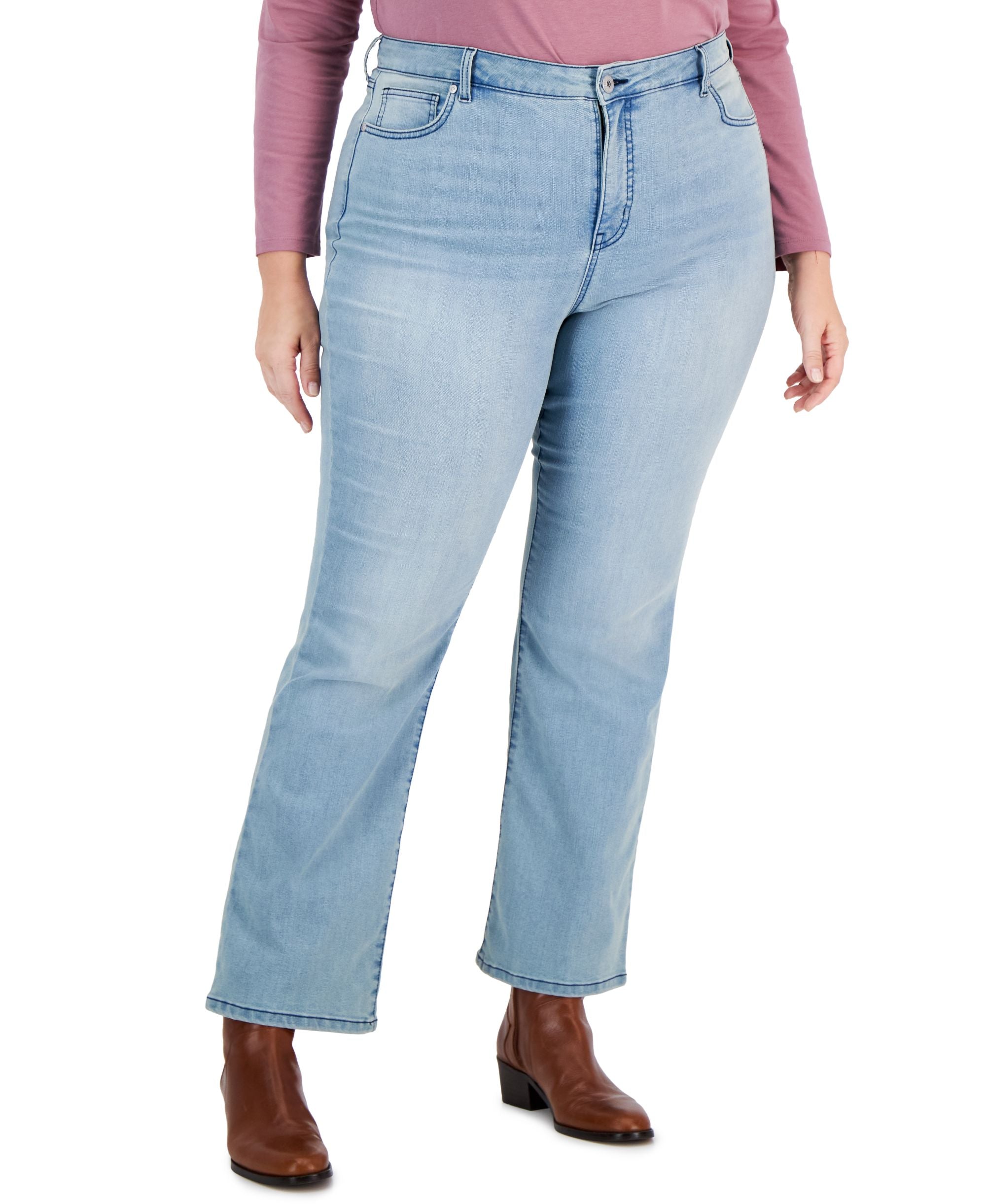 Style & Co Plus Size Boot-Cut Denim Premium Jeans