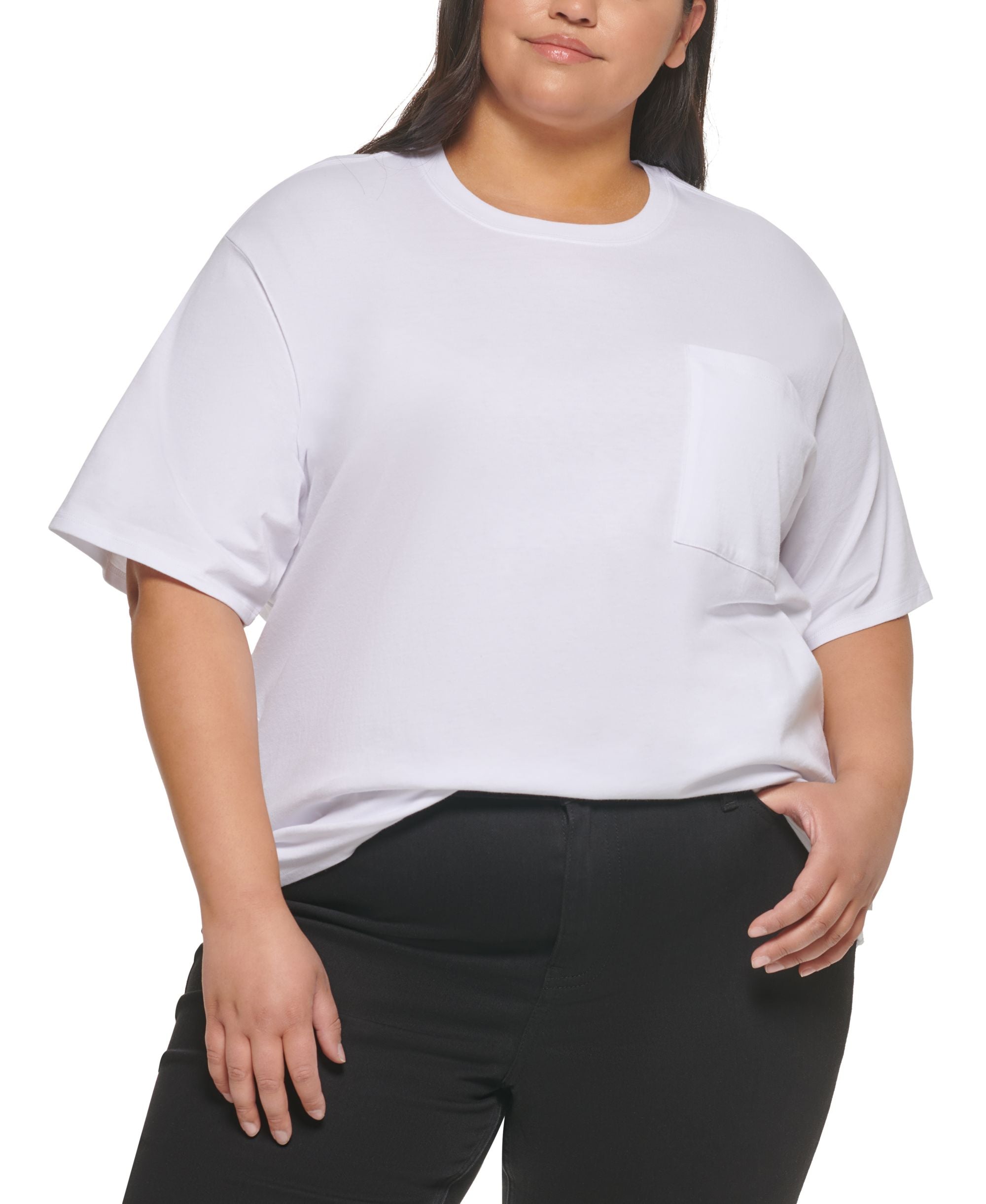 Calvin Klein Premium Jeans Plus Size Tribeca Cotton Boyfriend T-Modern Shirt