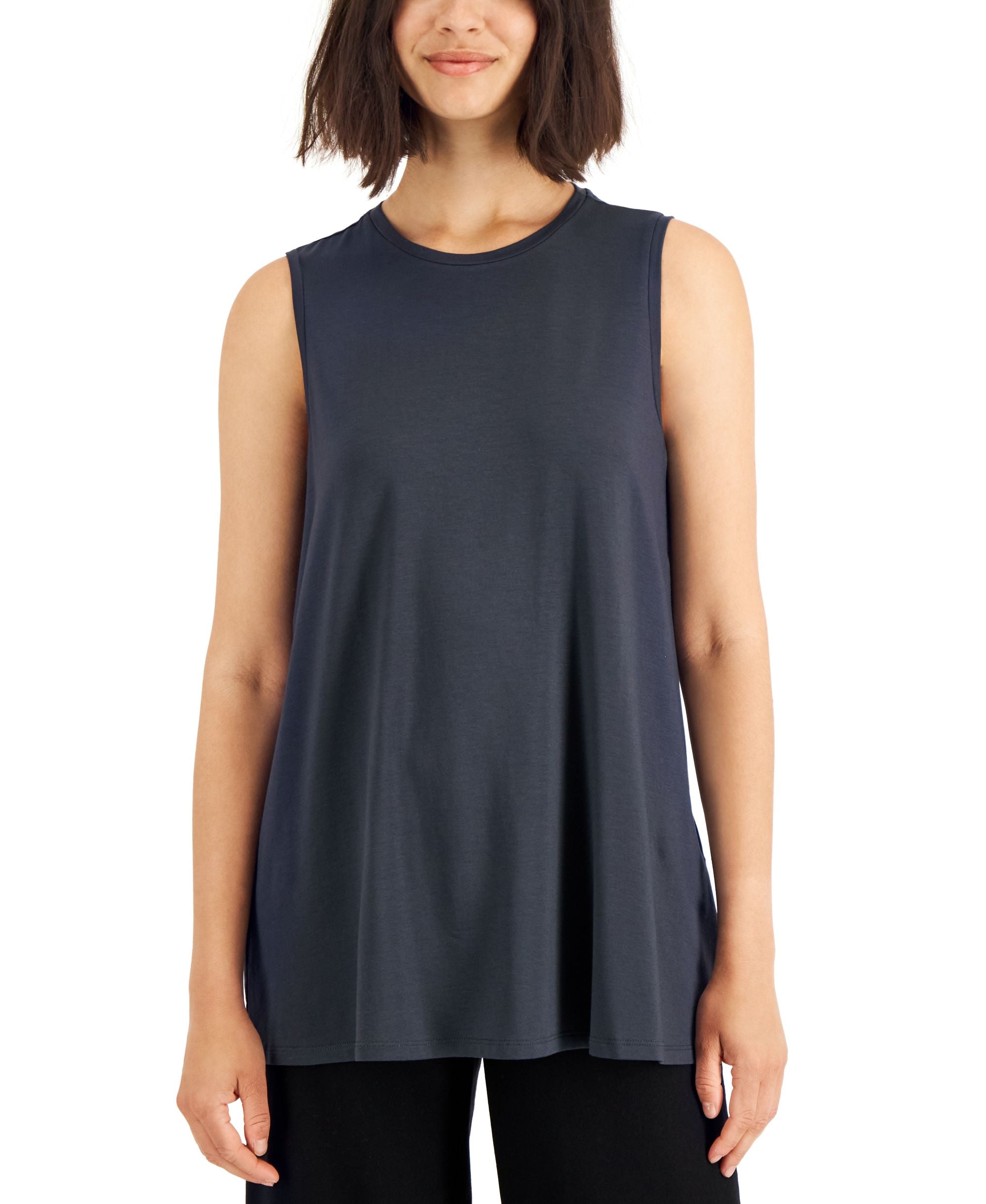 Eileen Fisher Jersey Crewneck Premium Top