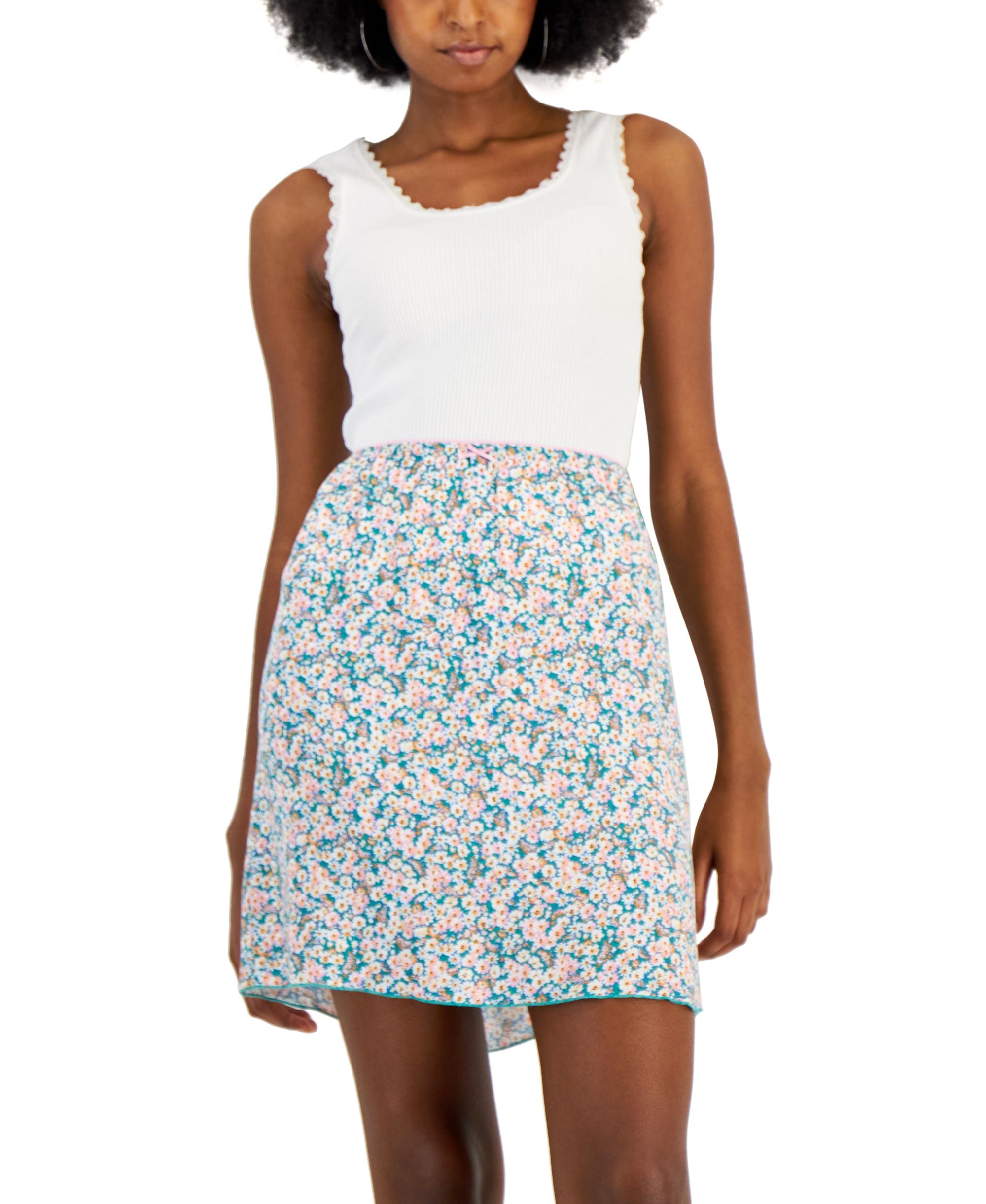 Juniors' Picot-Trim Modern Skirt