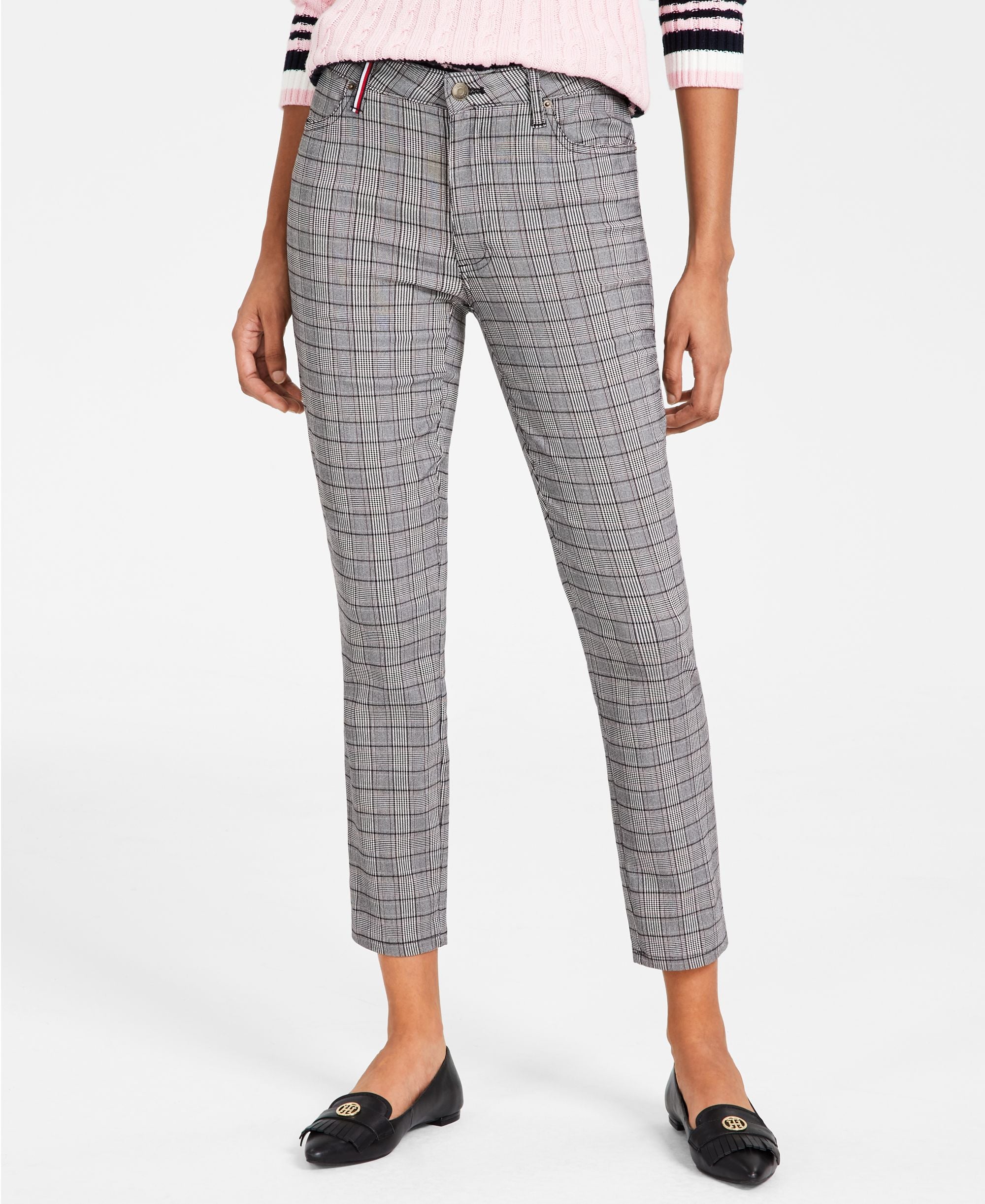 Women's Printed Skinny-Fit Ankle Signature Pants