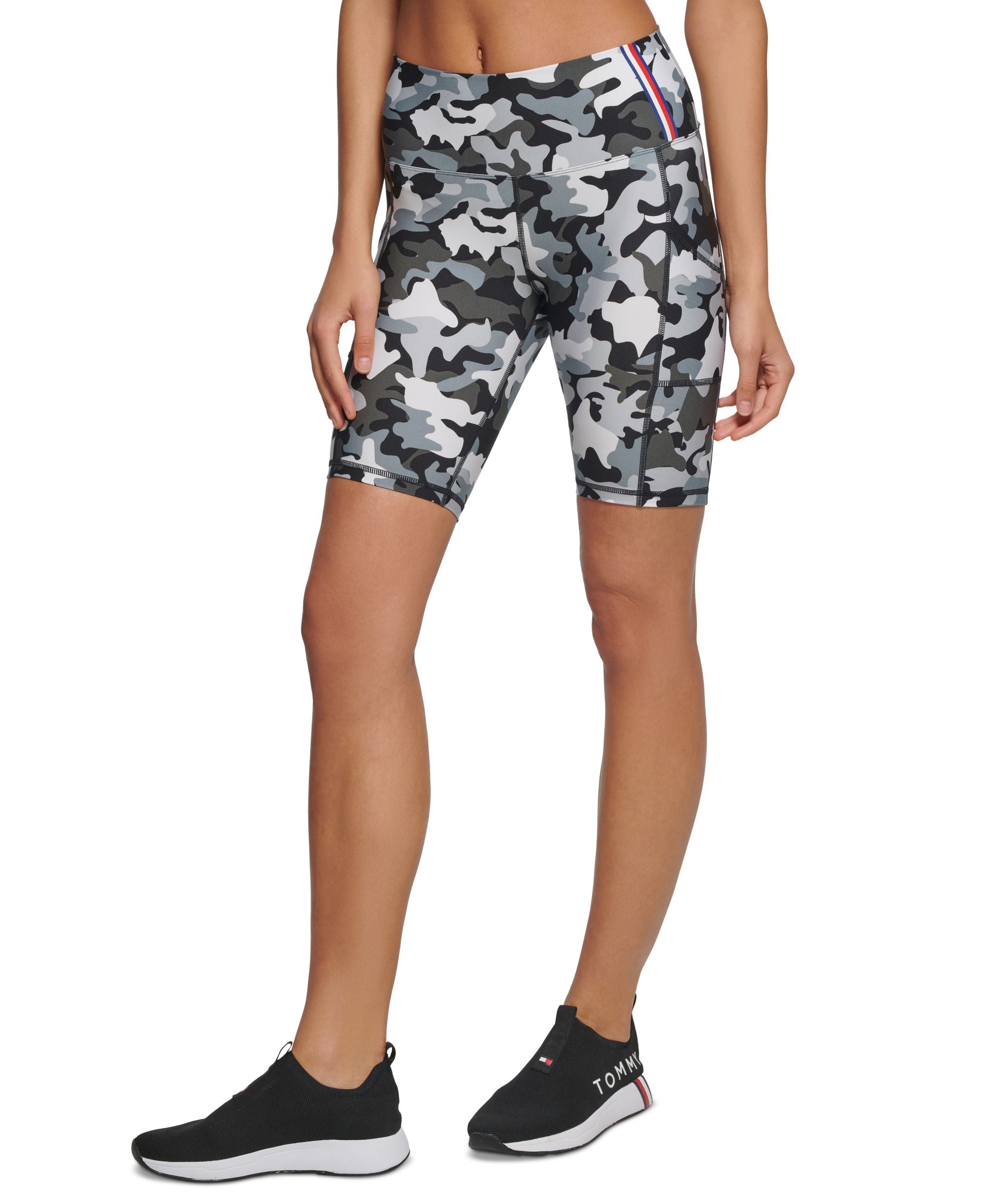 Tommy Hilfiger Sport Womens Camo Bike Premium Shorts