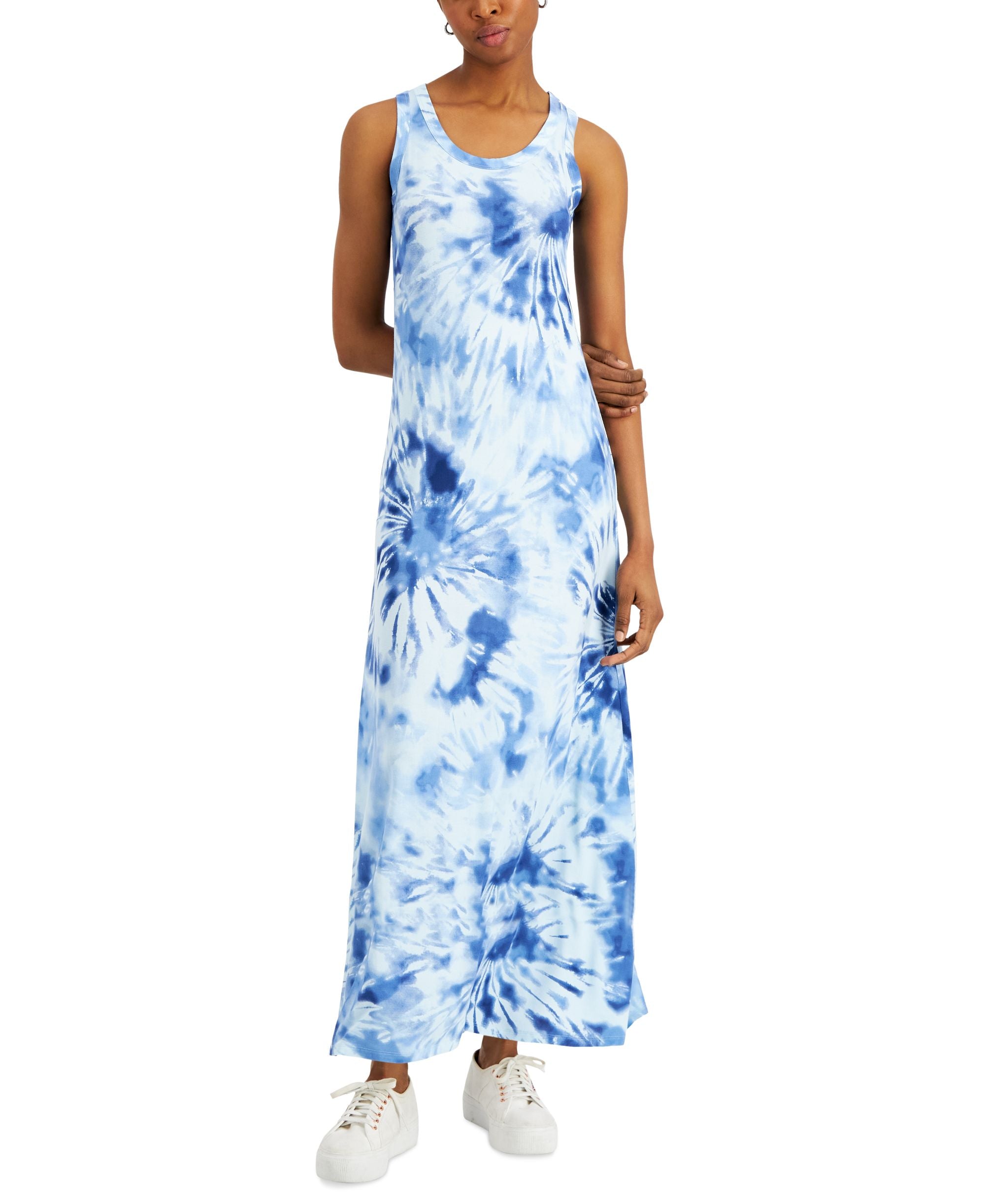 Style & Co Petite Tie Dye Maxi Dress