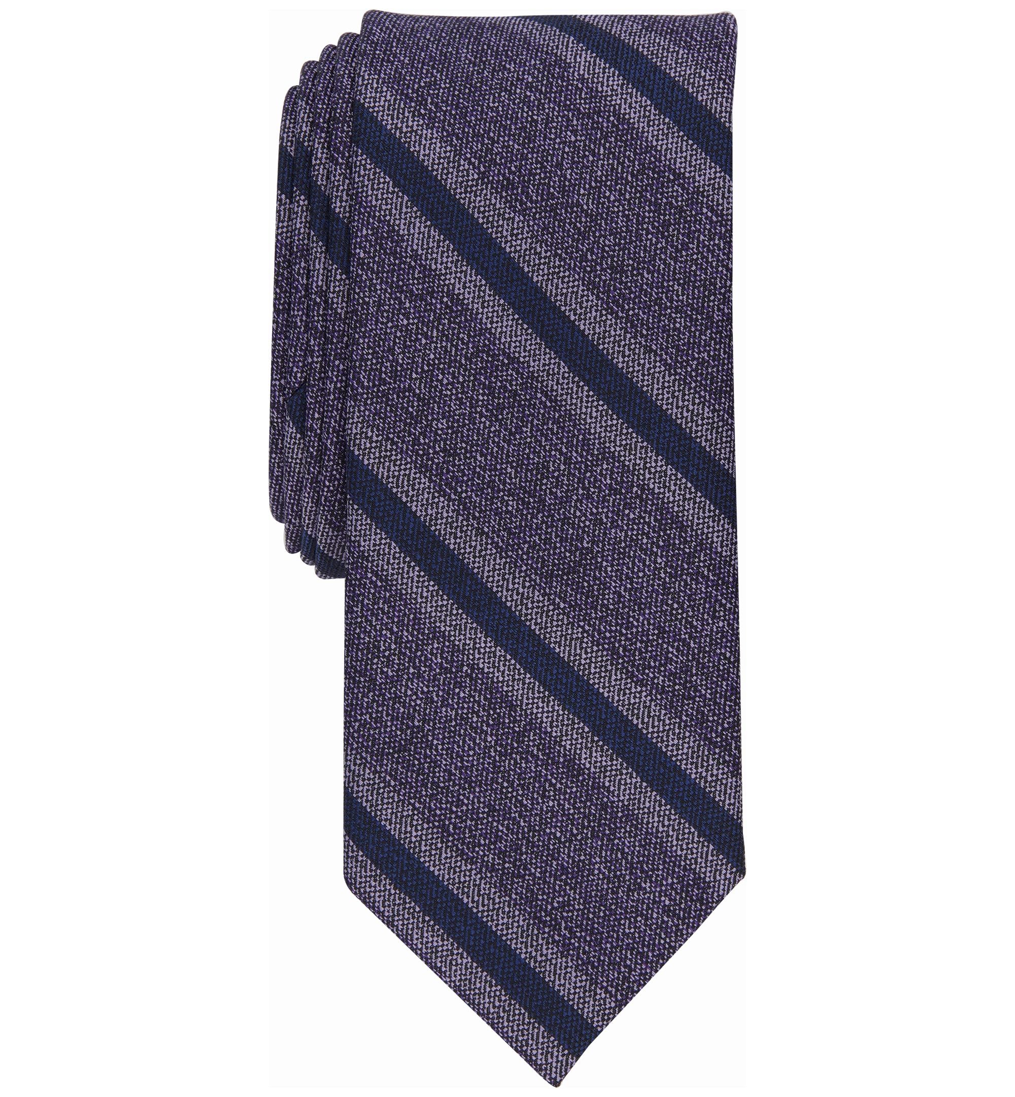 Men's Marlier Stripe Skinny-Fit Tie