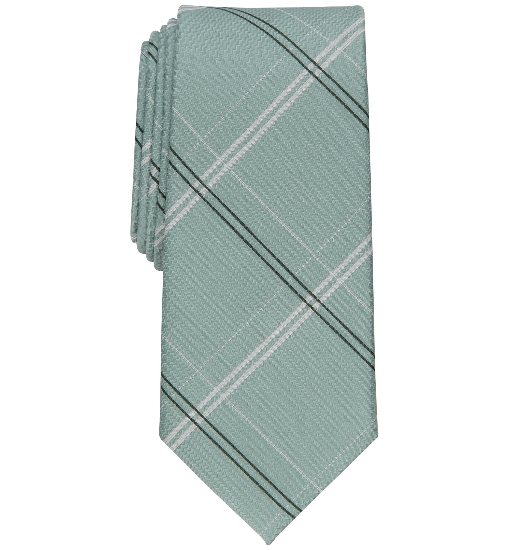 Men's Slim-Cut Plaid Tie