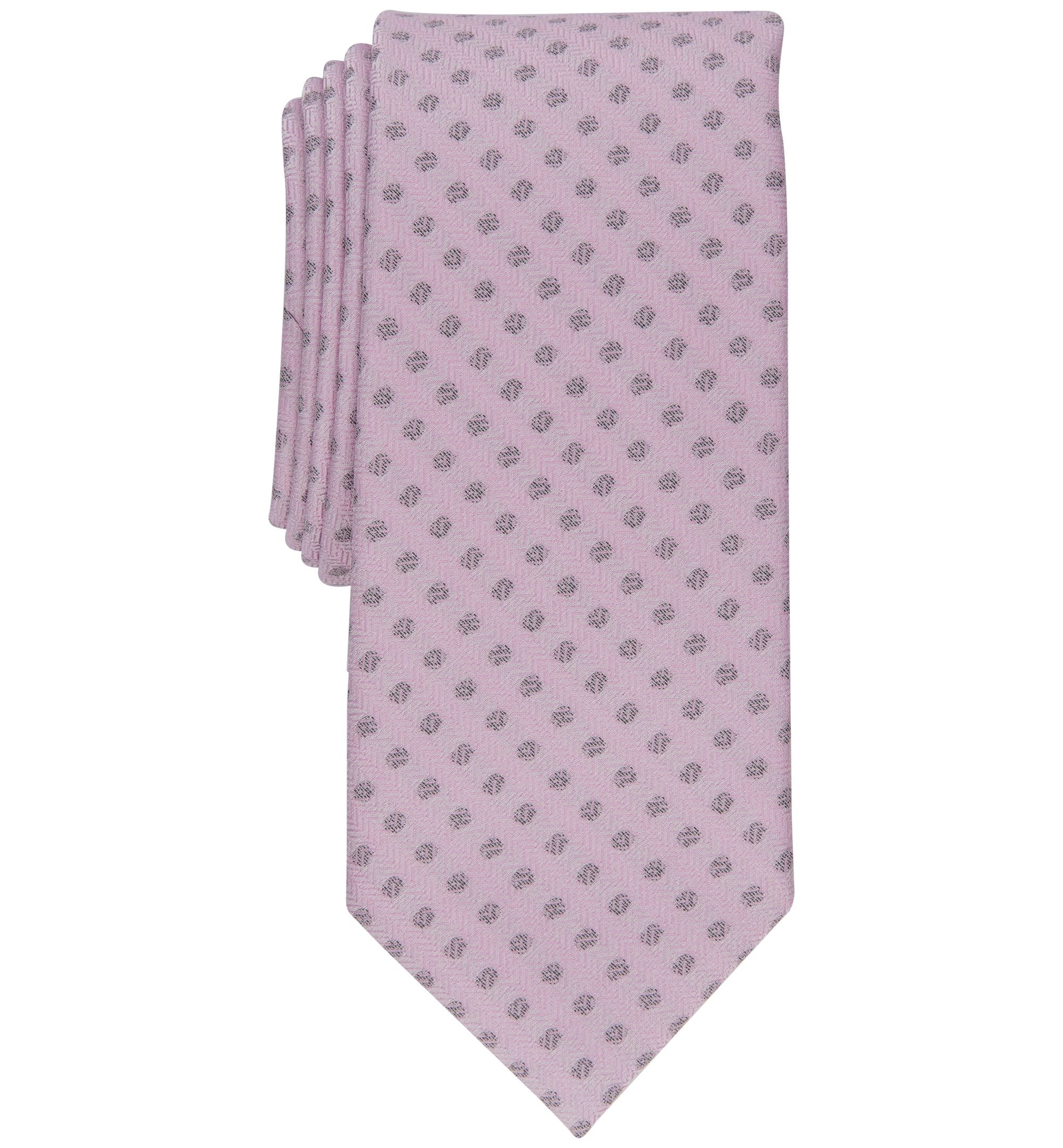 Men's Slim-Cut Herringbone Dot Tie