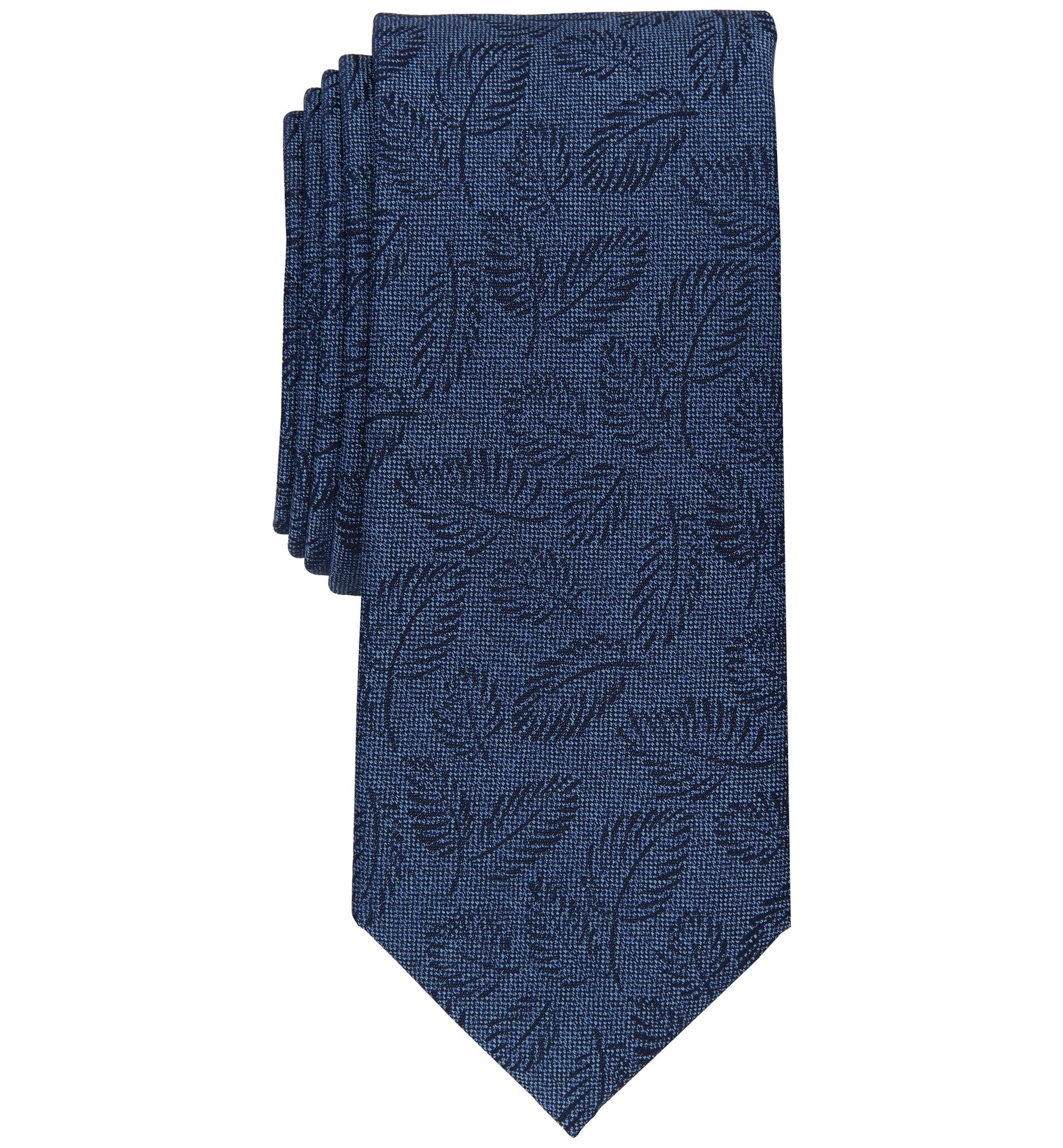 Men's Slim-Cut Leaf Tie