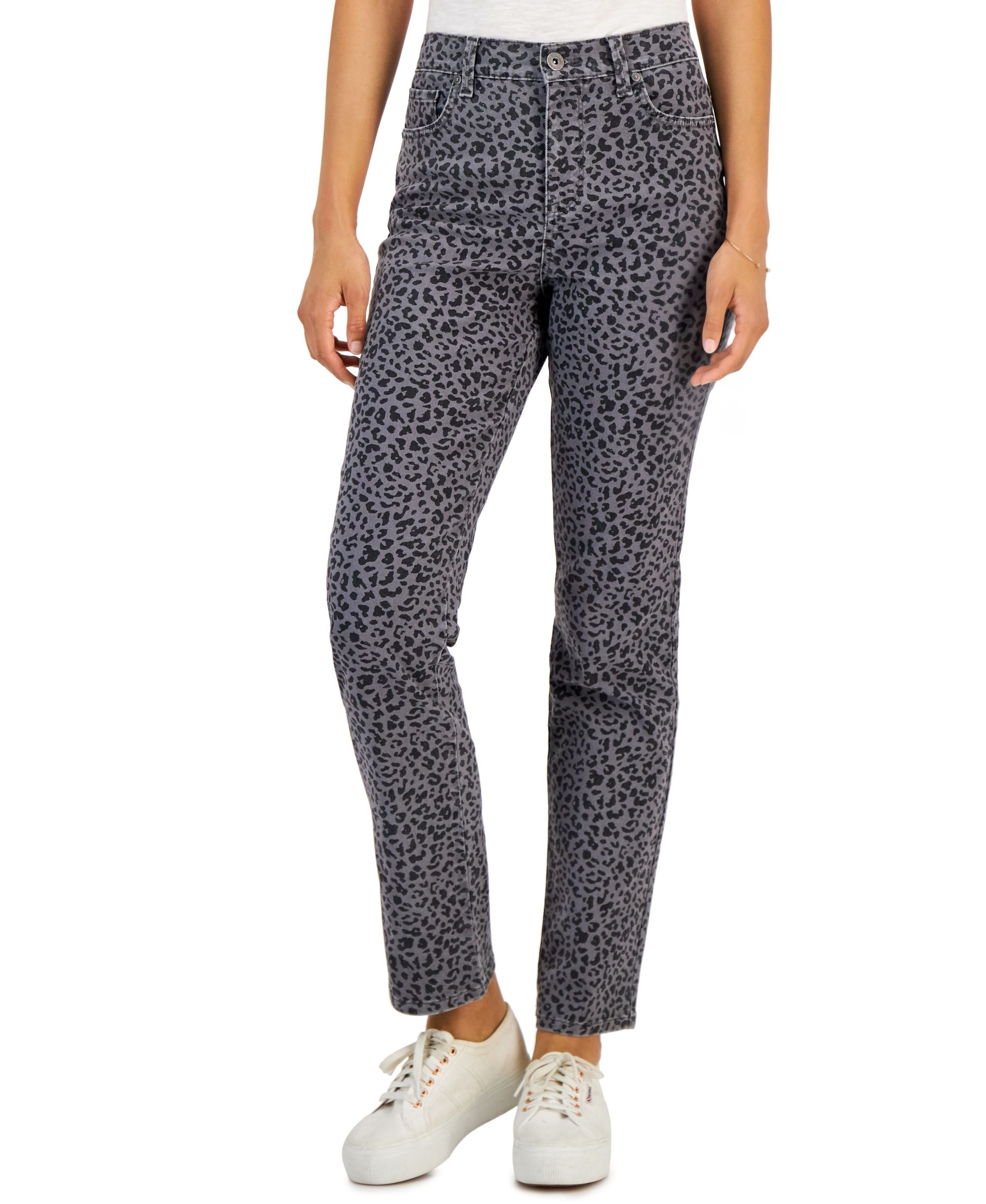 Petite High-Rise Natural Straight-Leg Premium Jeans