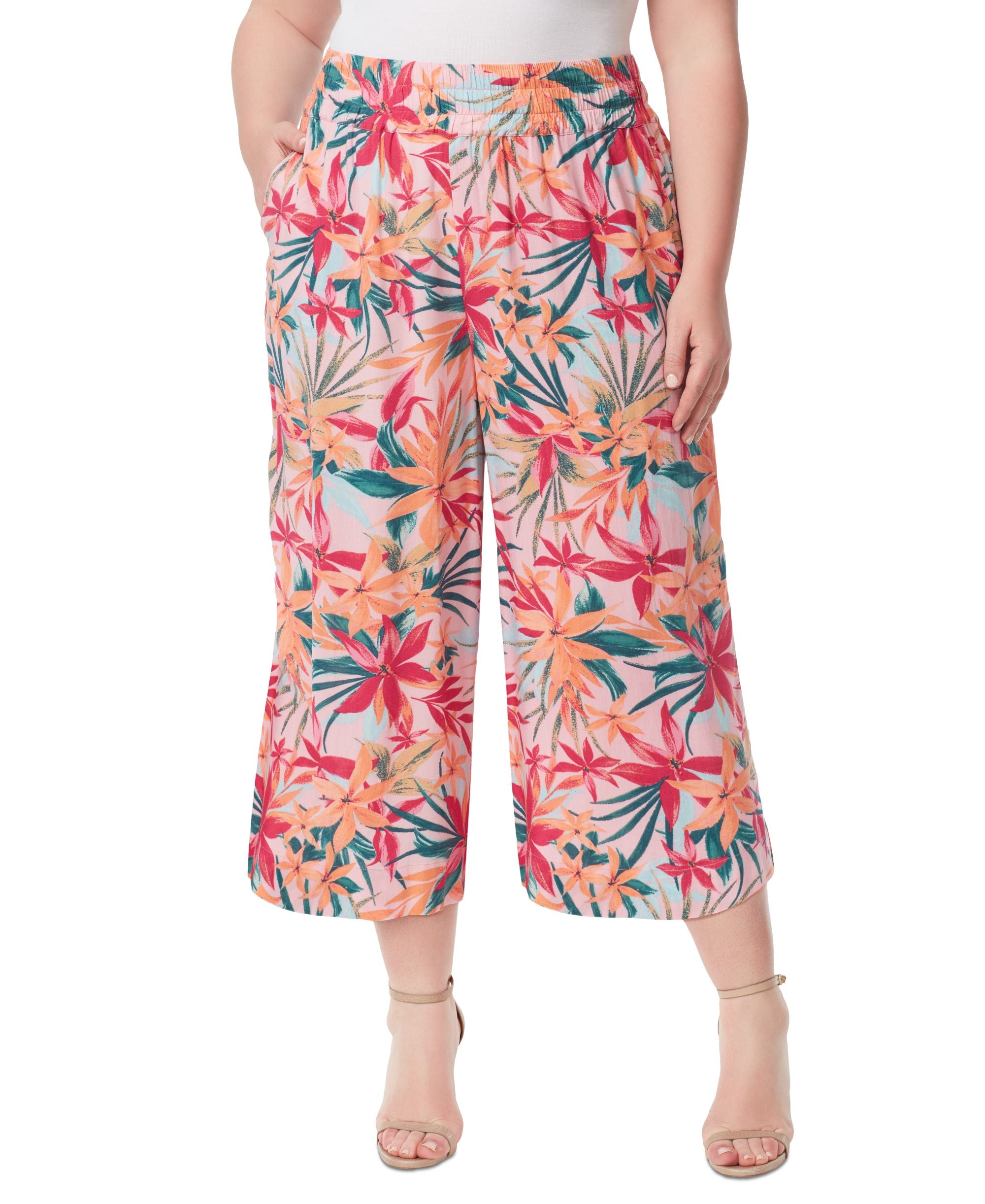 Jessica Simpson Modern Plus Rosalie Wide-Leg Signature Pants