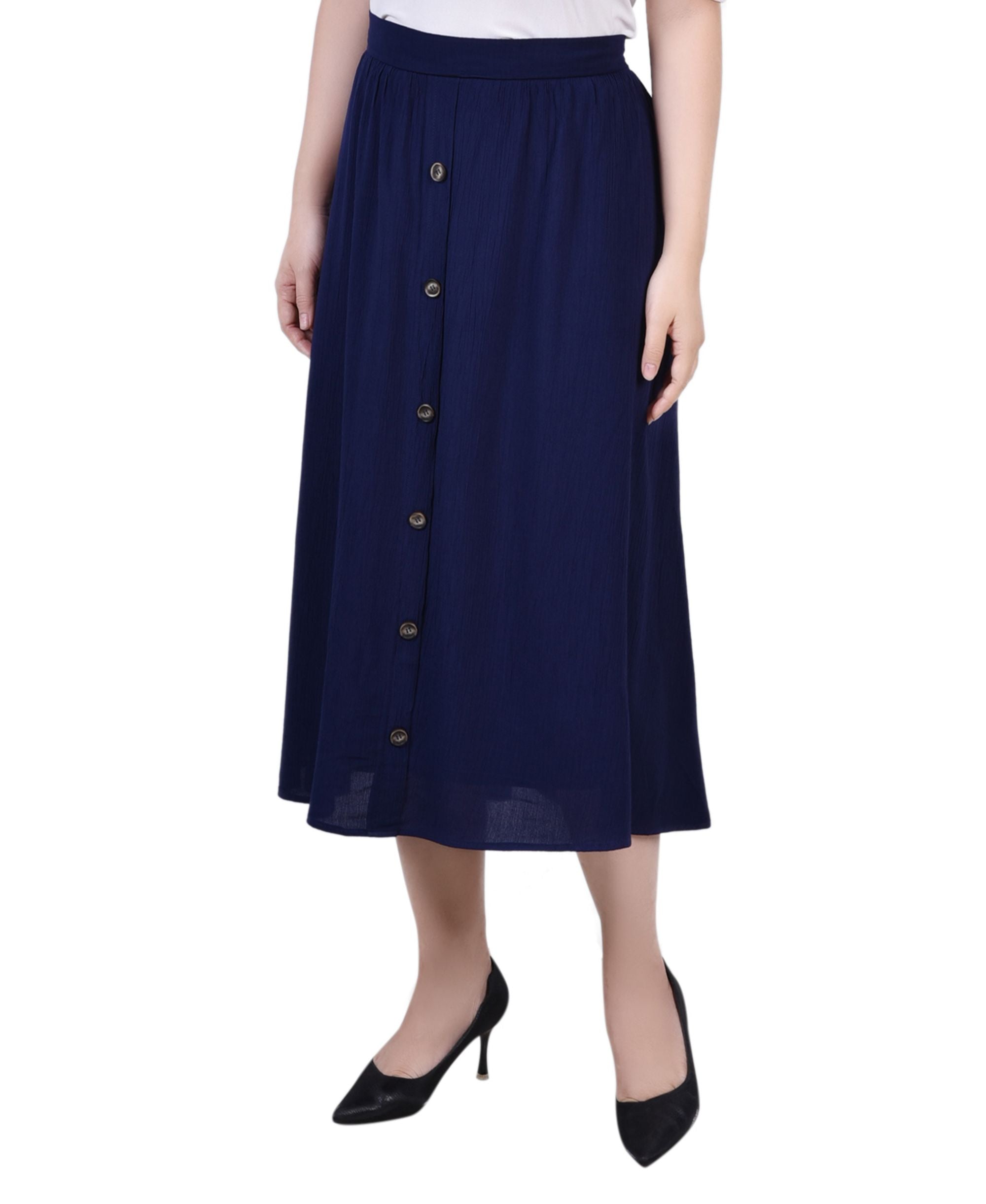 Petite Midi Length A-Line Skirts