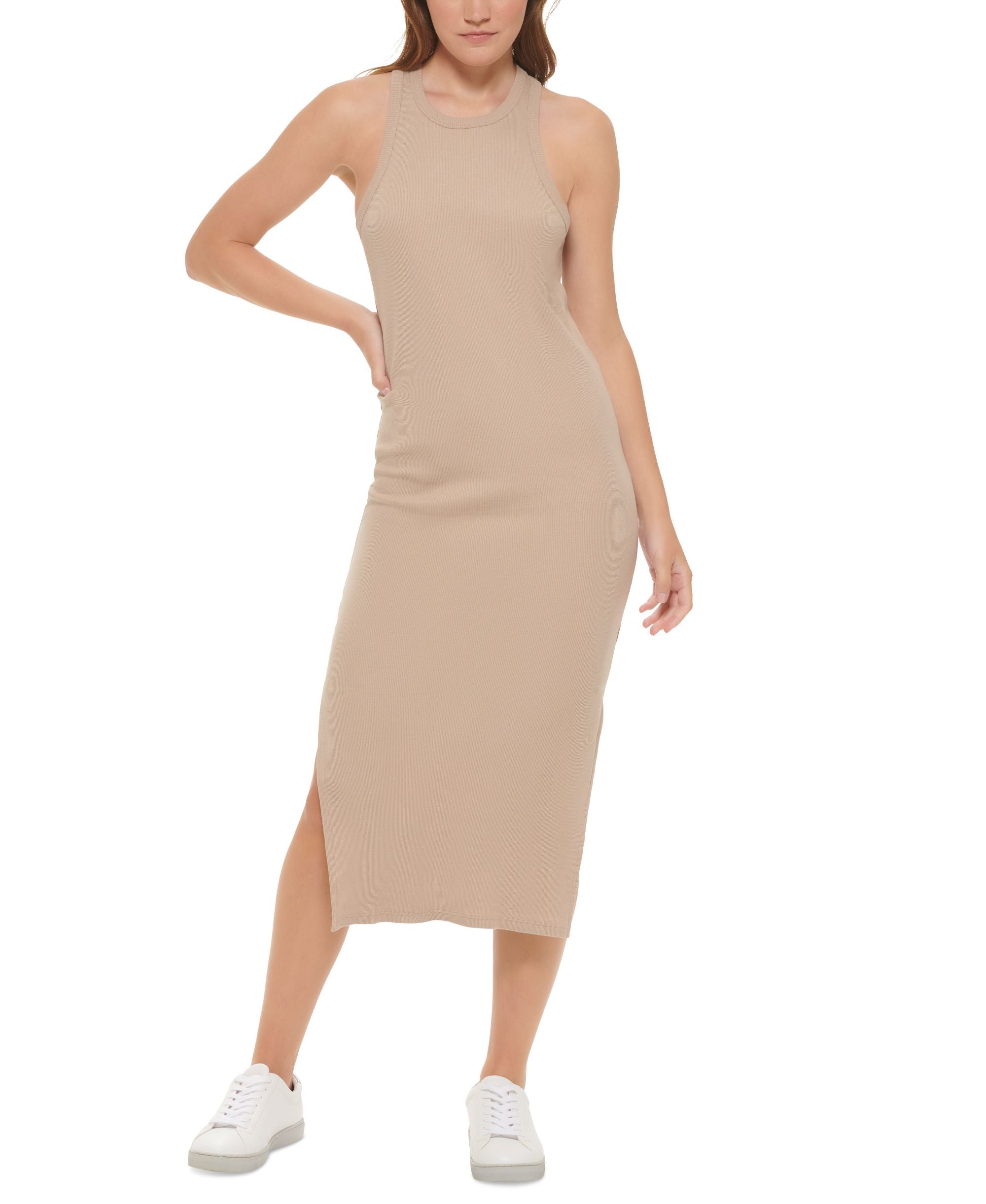 Calvin Klein Premium Jeans Petite Cotton Racerback Tank Dress