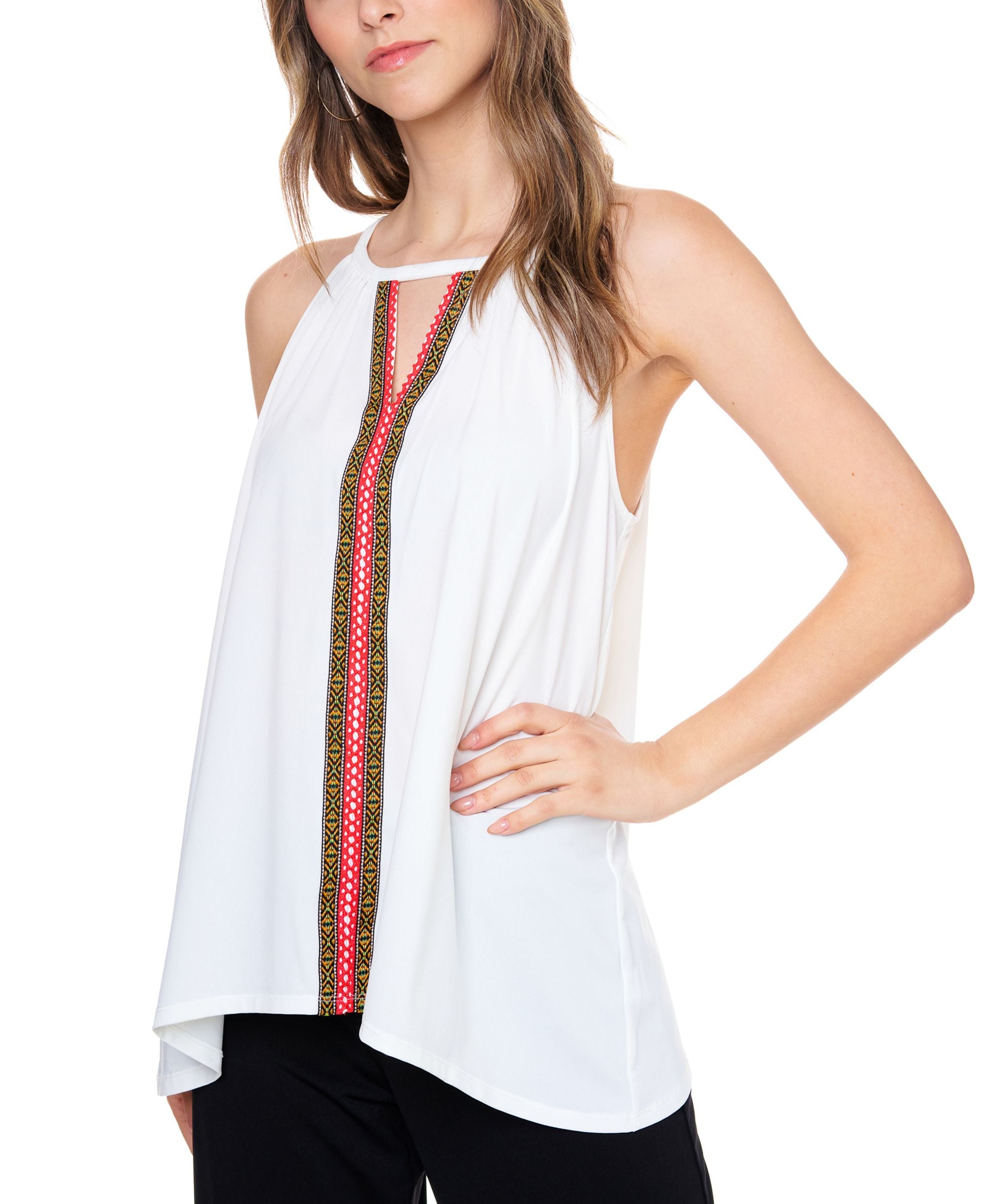 JPR Studio Crochet Trim Sleeveless Premium Top