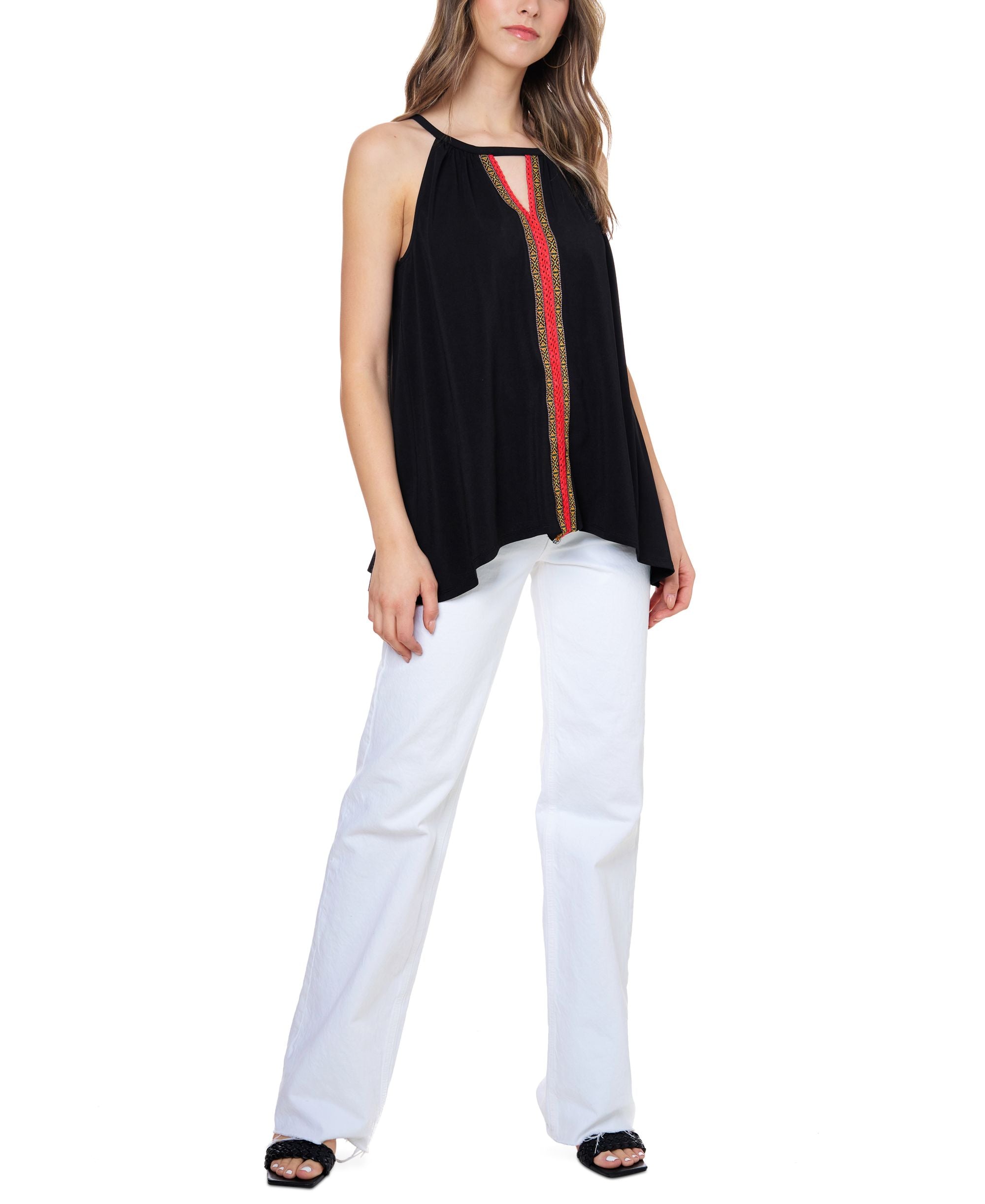 JPR Studio Crochet Trim Sleeveless Premium Top