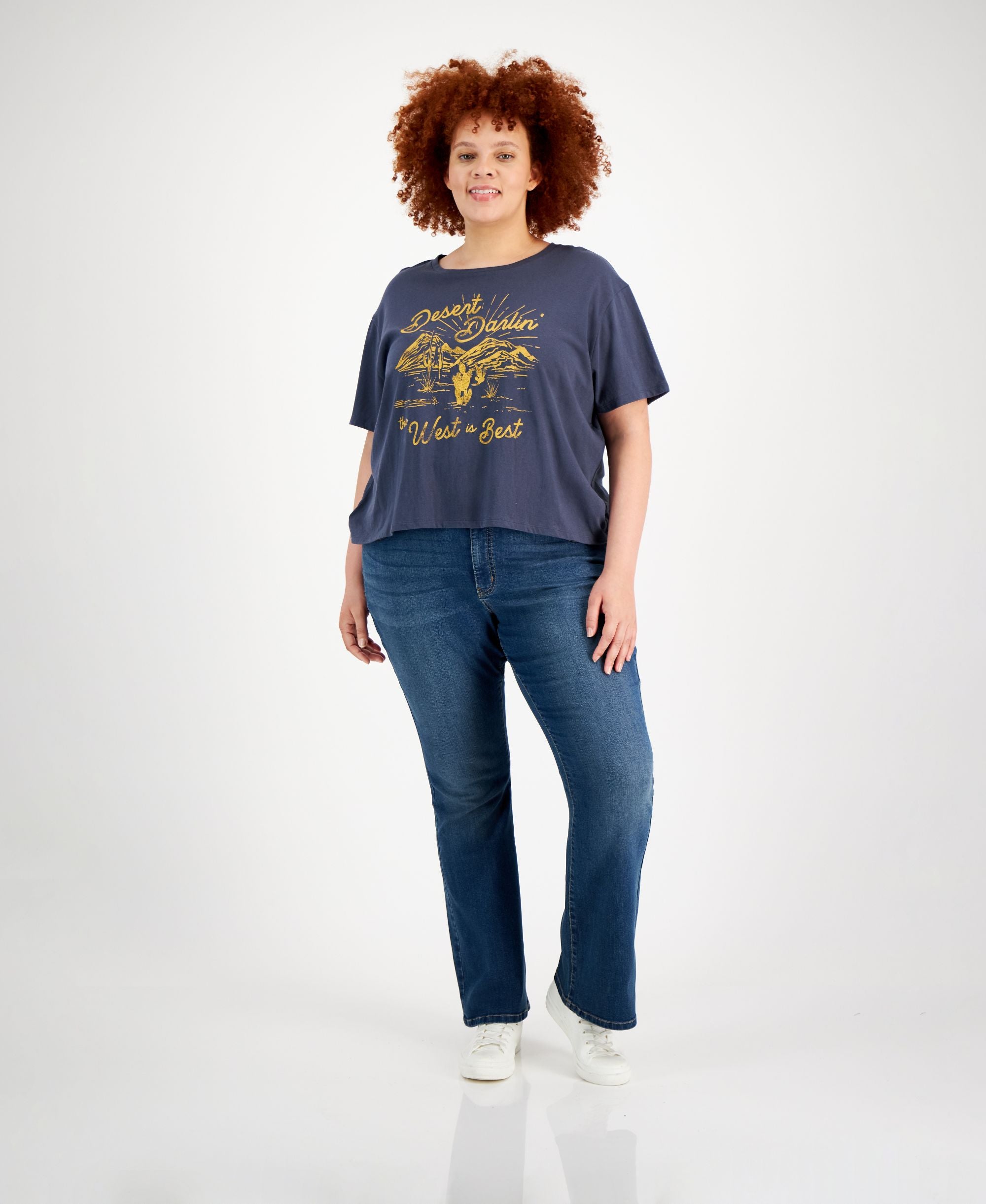 Modern Plus Size Cotton Desert Darlin' Graphic T-Modern Shirt