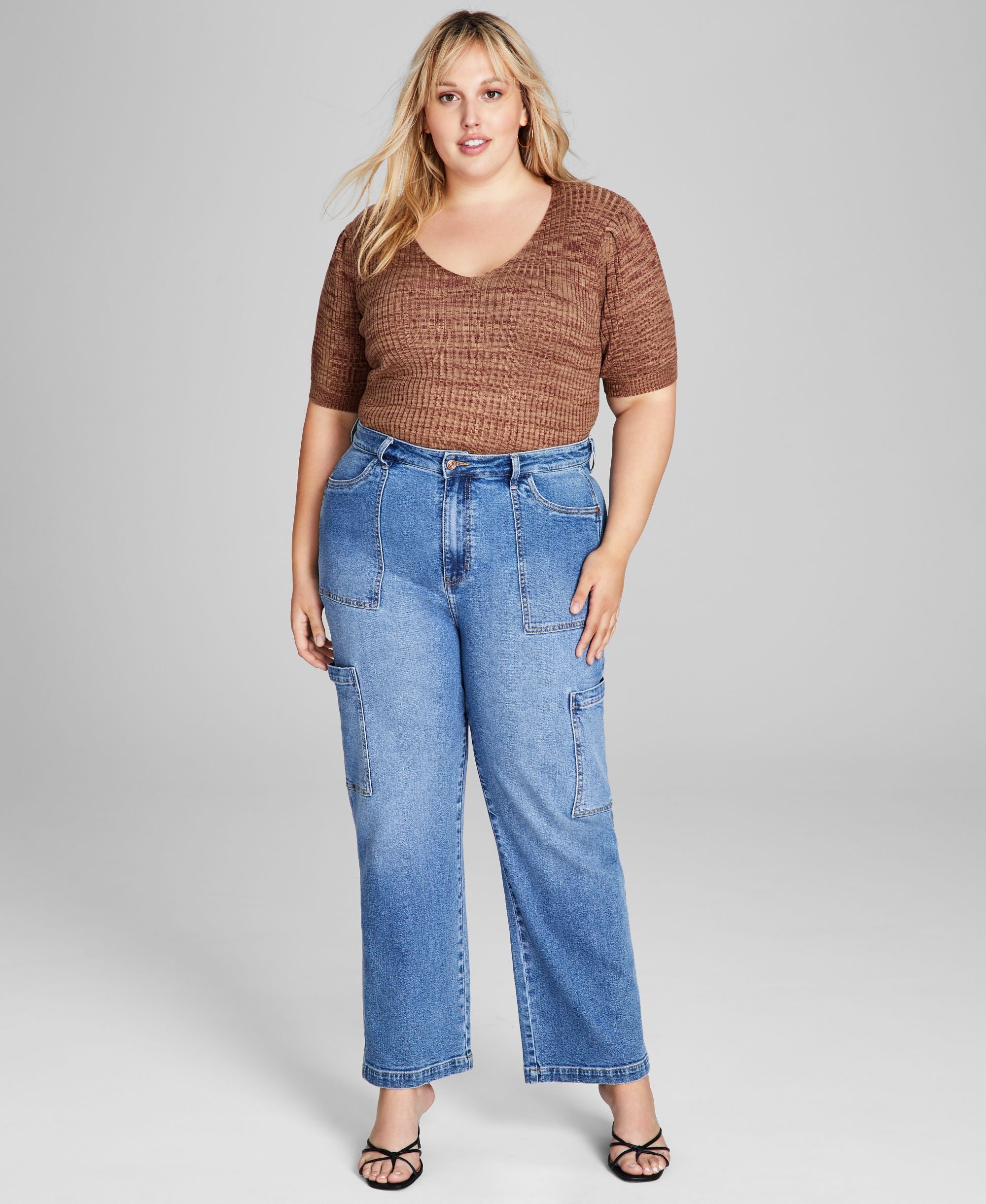 Modern Plus Size Utility Premium Jeans