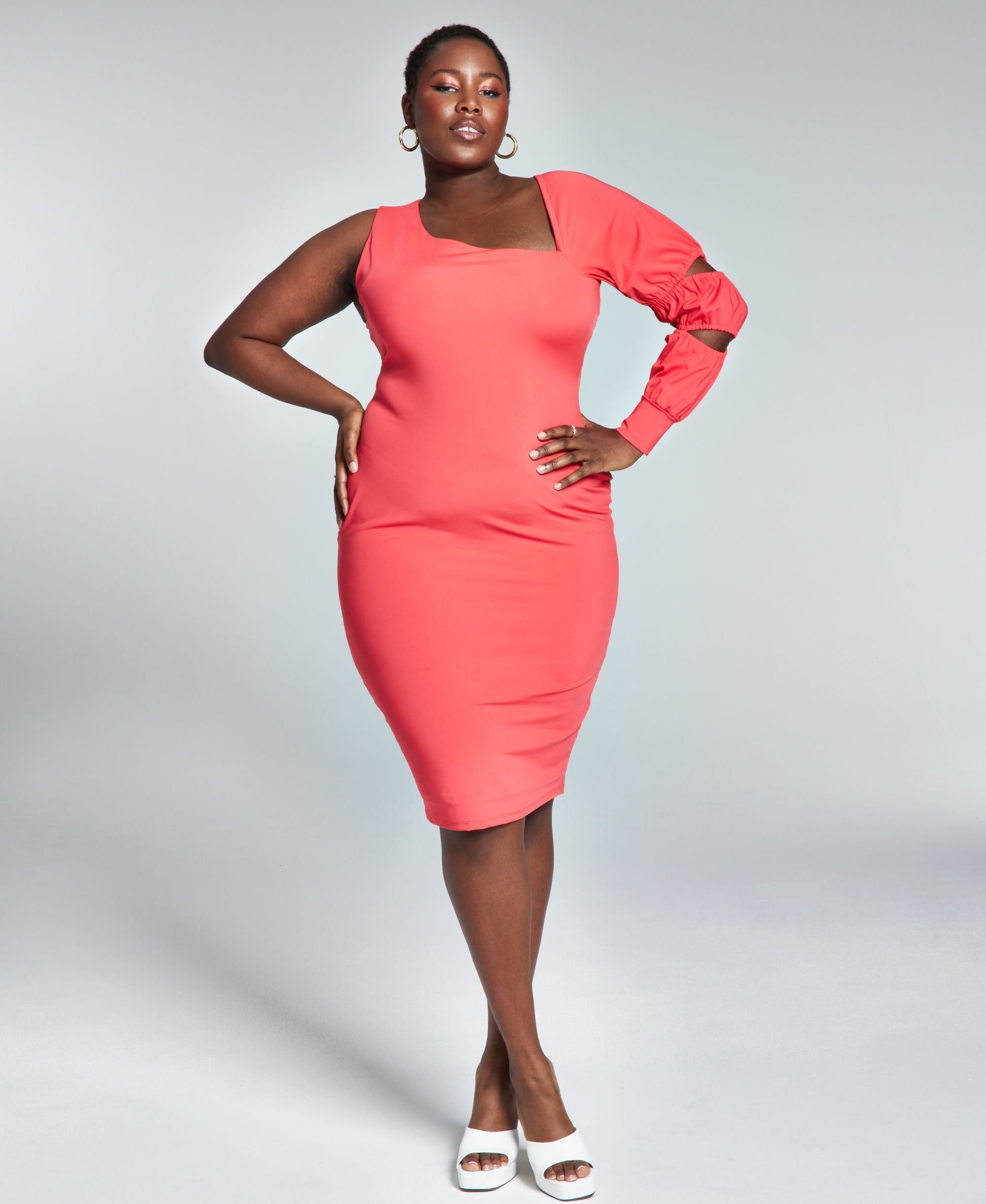 Googoo Atkins Modern Plus Size One Long-Sleeve Dress