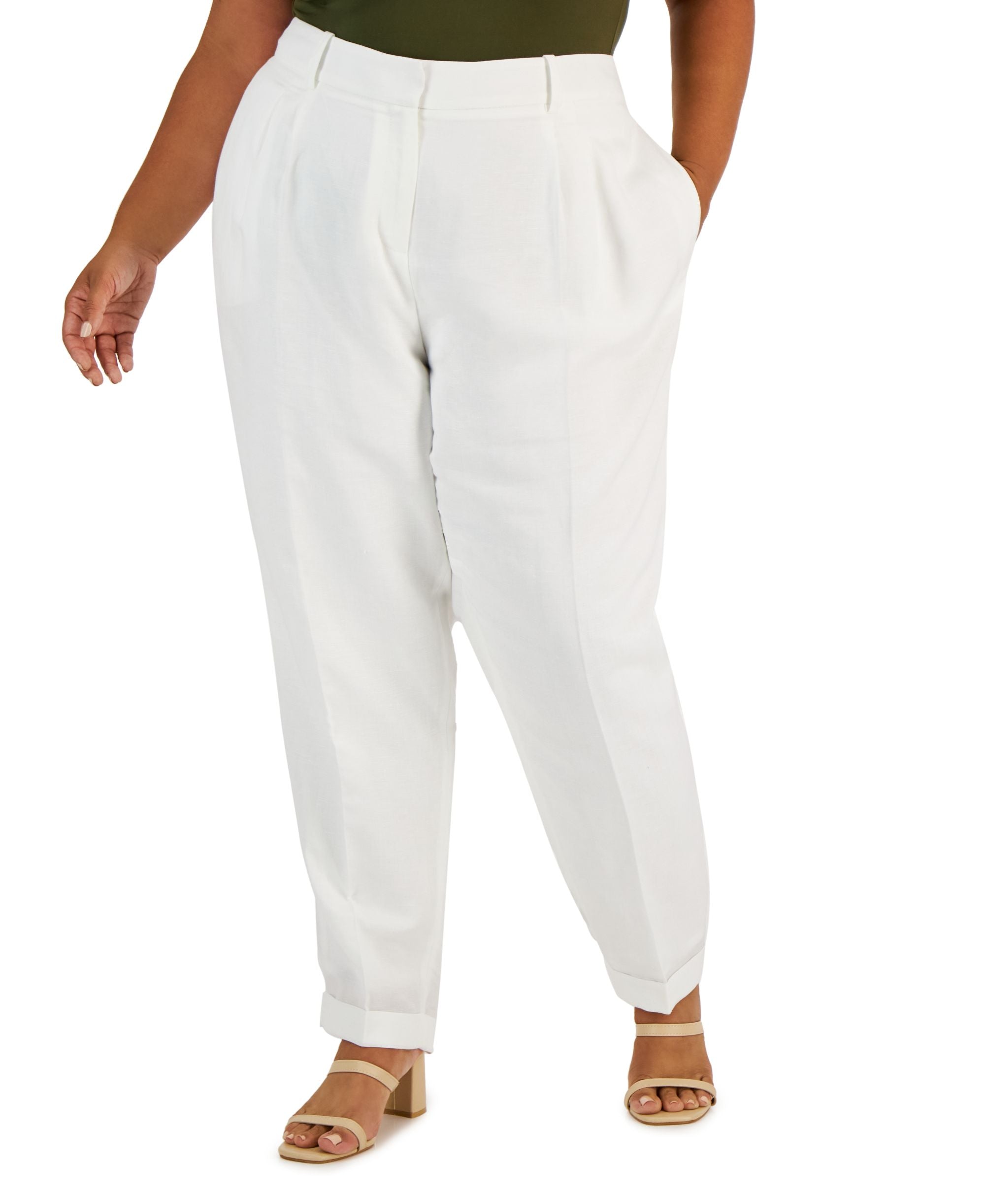 Calvin Klein Plus Size Ankle Signature Pants