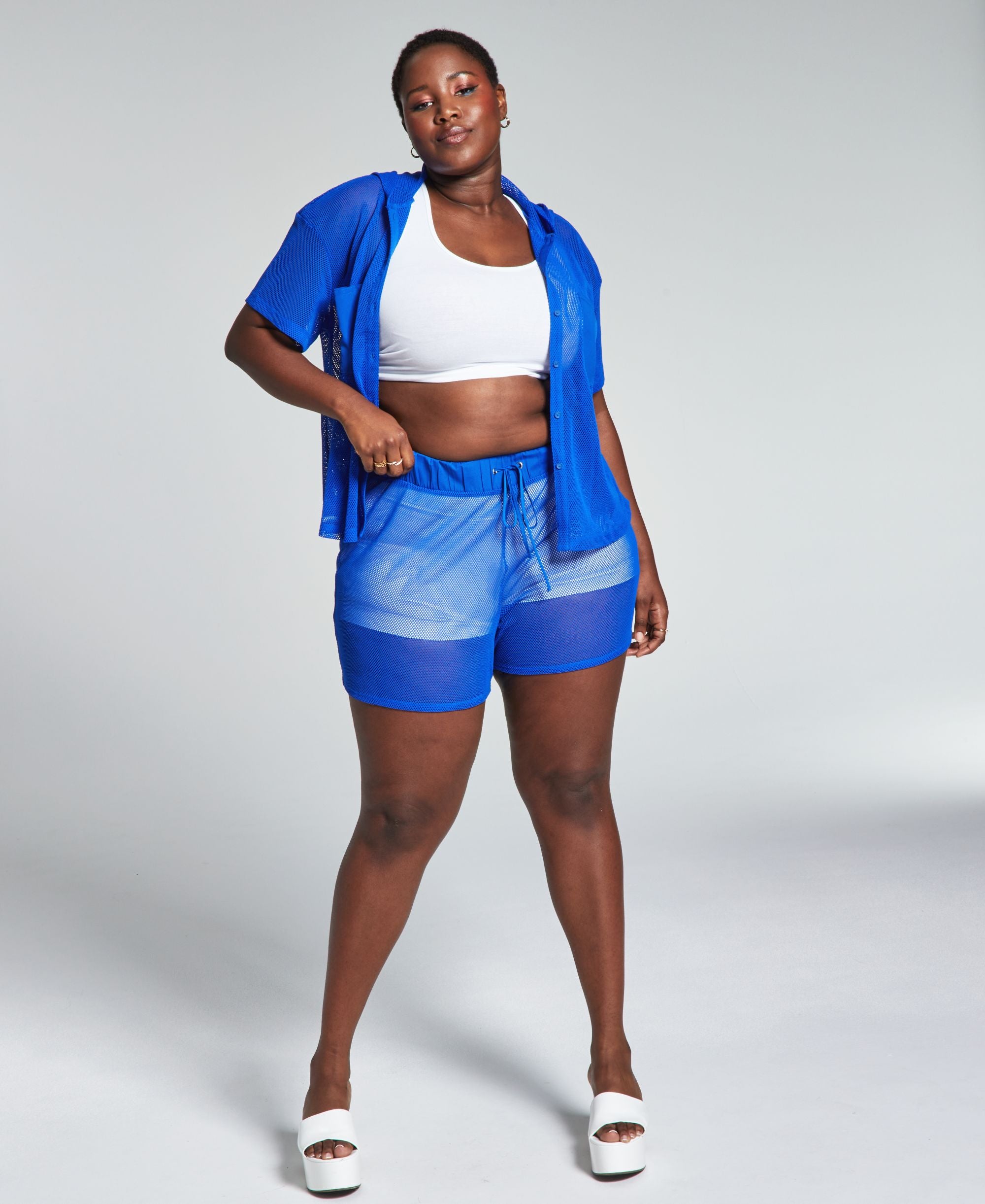 GooGoo Atkins Modern Plus Size Mesh Premium Shorts