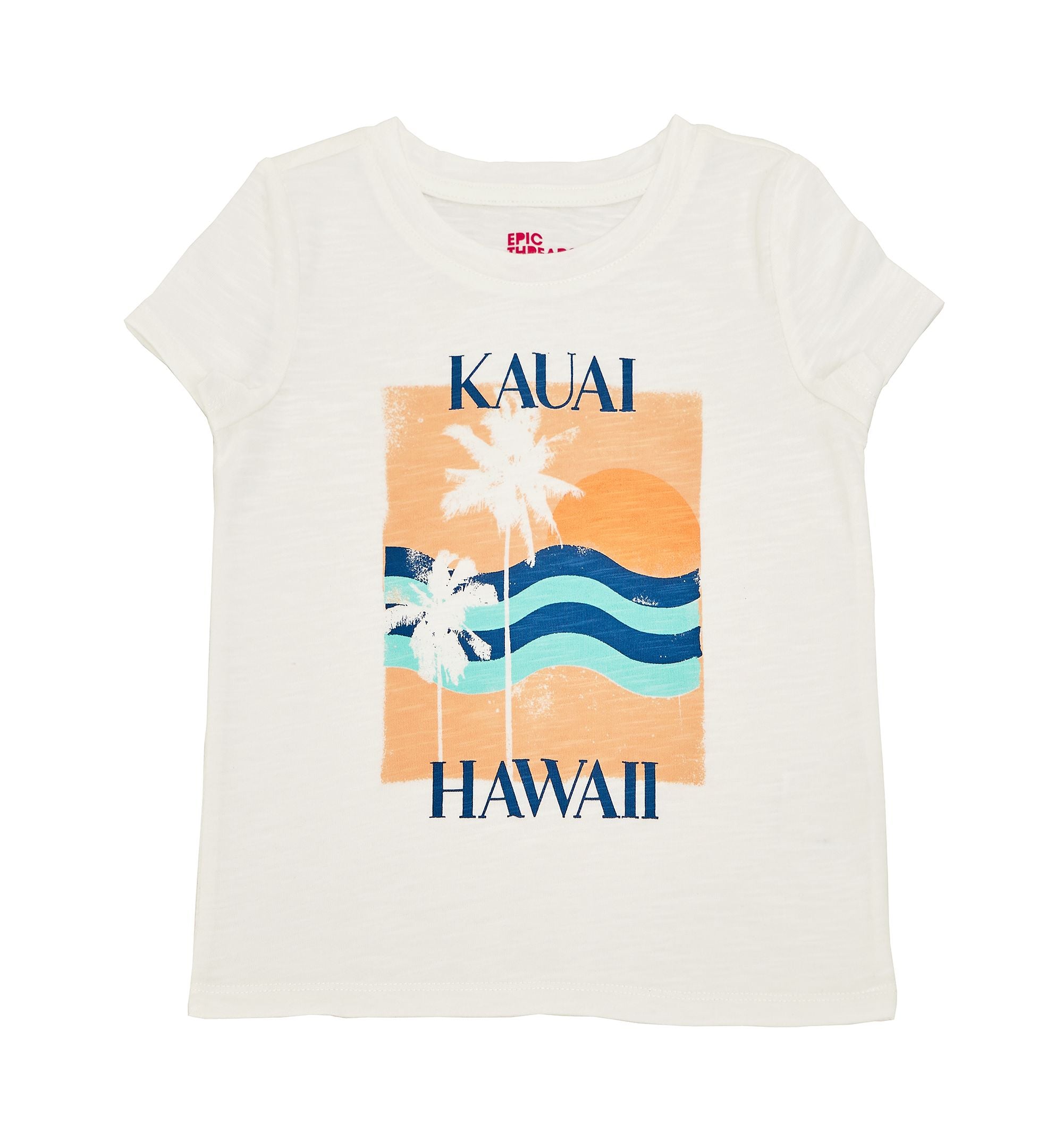 Little Girls Hawaii Graphic T-Modern Shirt