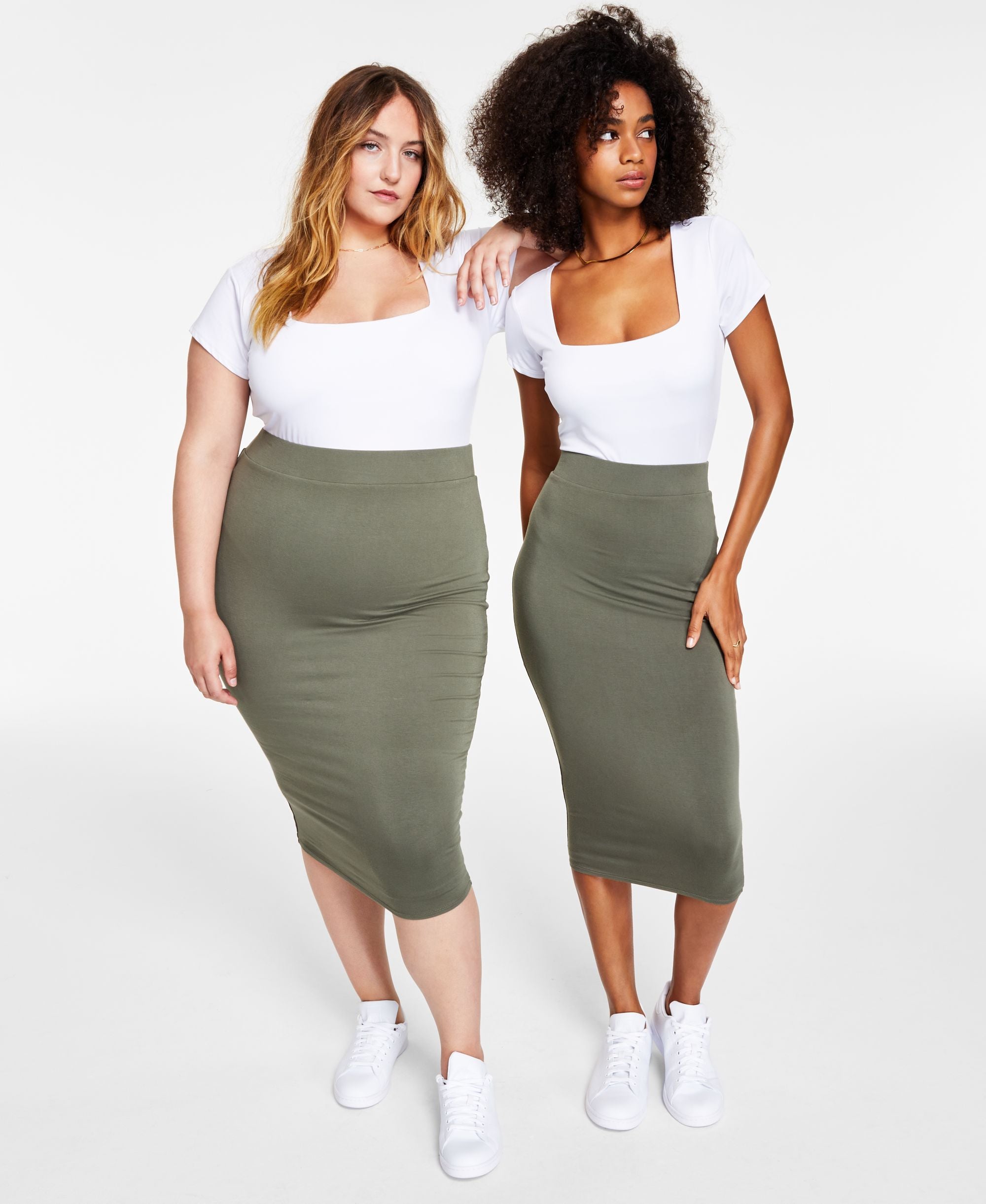 Bar III Bodycon Midi Modern Skirt