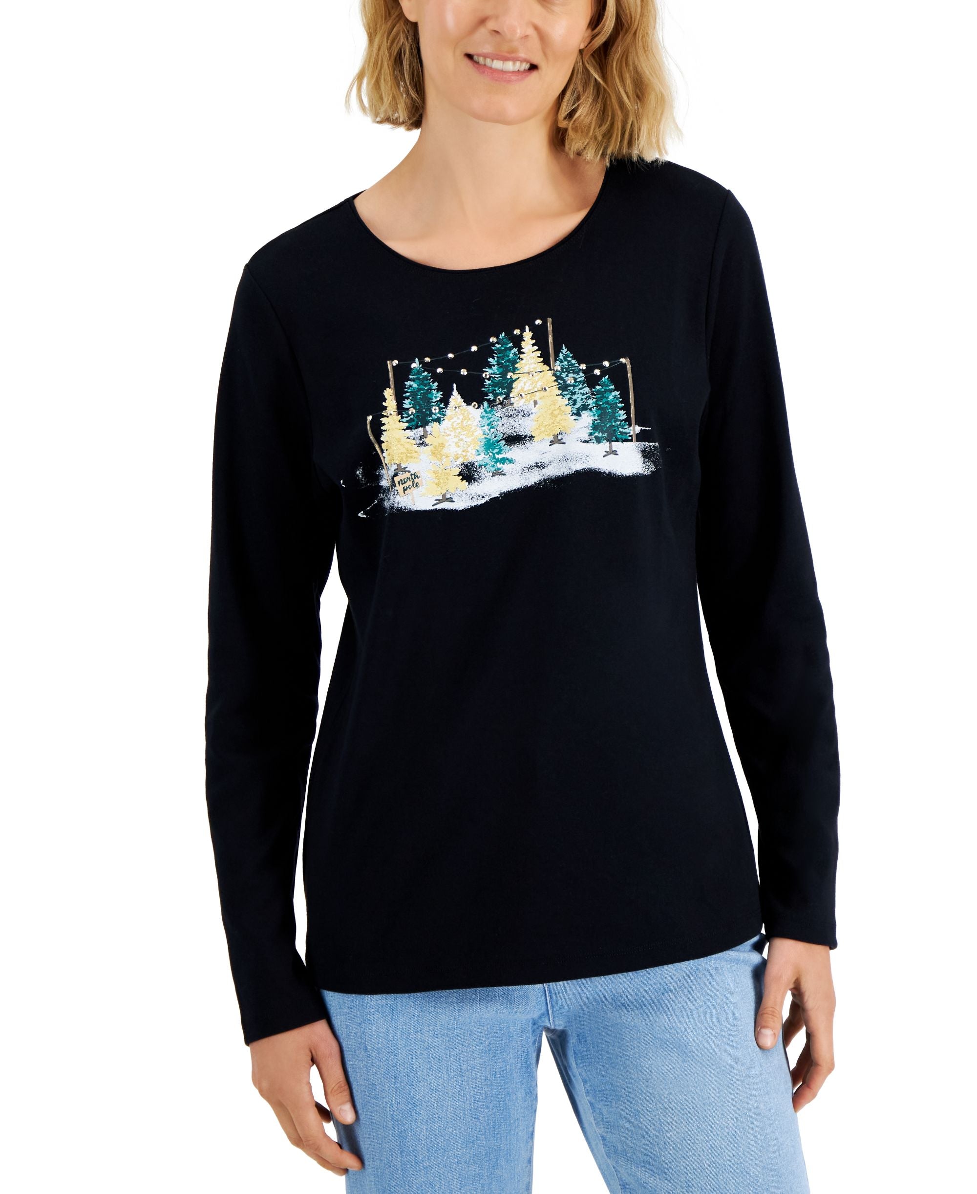 Women's Long-Sleeve Holiday Premium Top