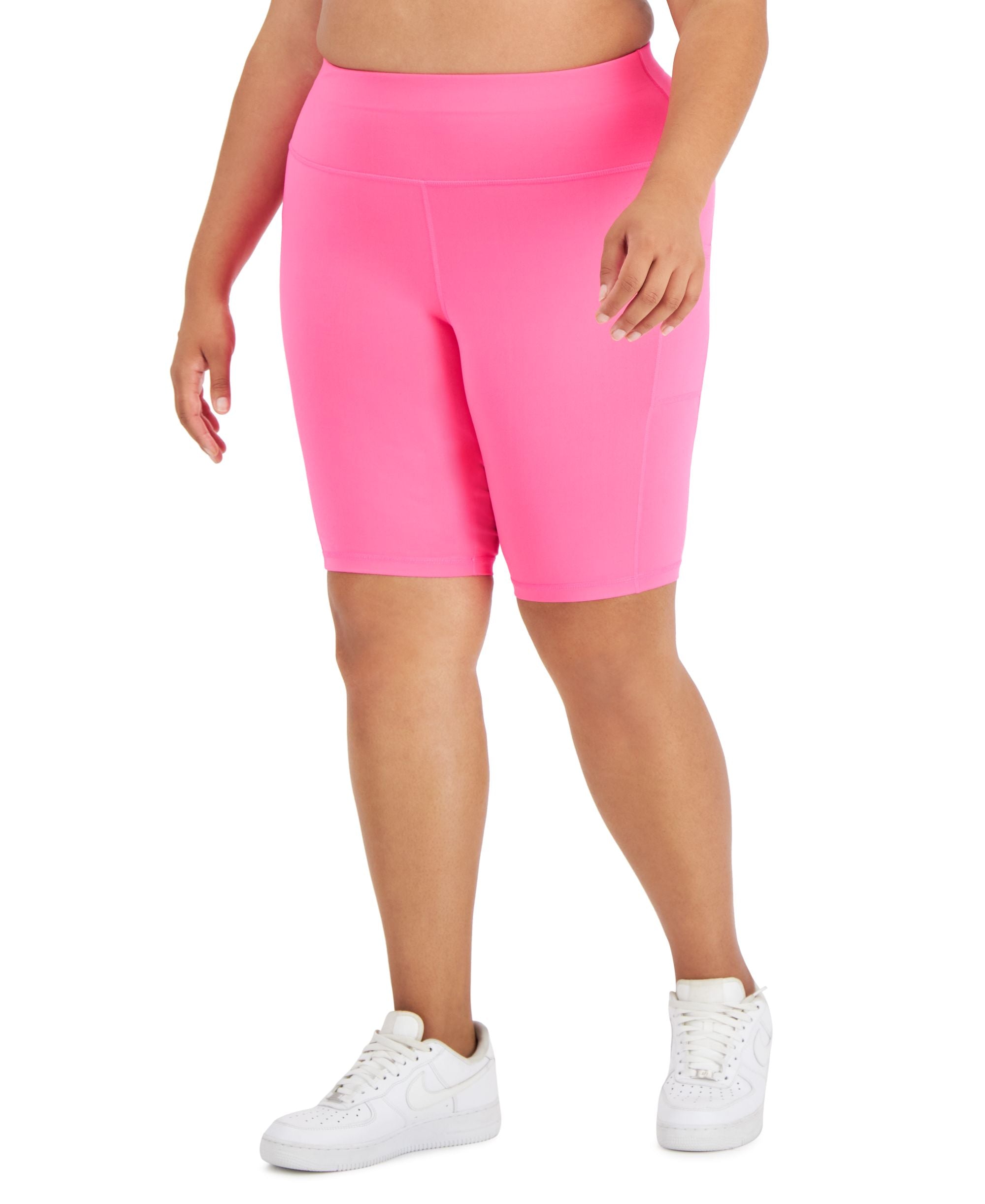 ID Ideology Plus Size Comfort-Waist Bicycle Premium Shorts