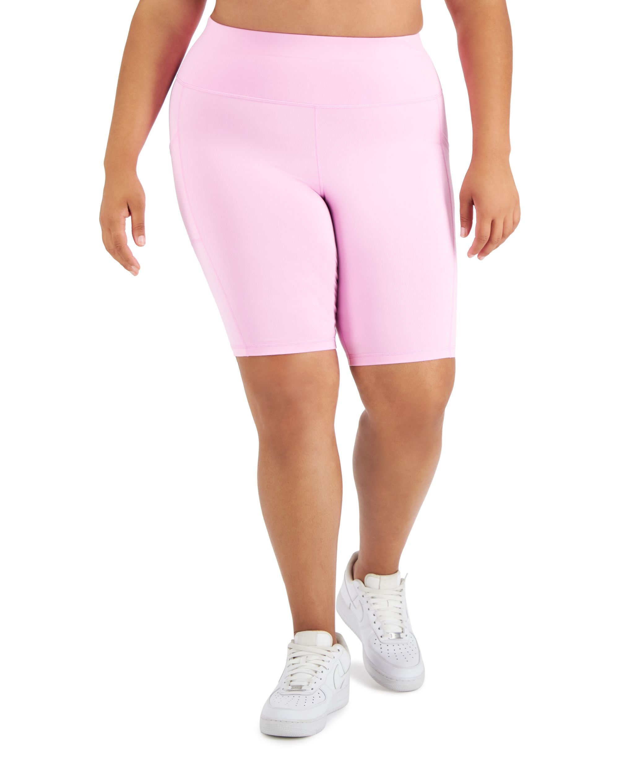 ID Ideology Plus Size Comfort-Waist Bicycle Premium Shorts