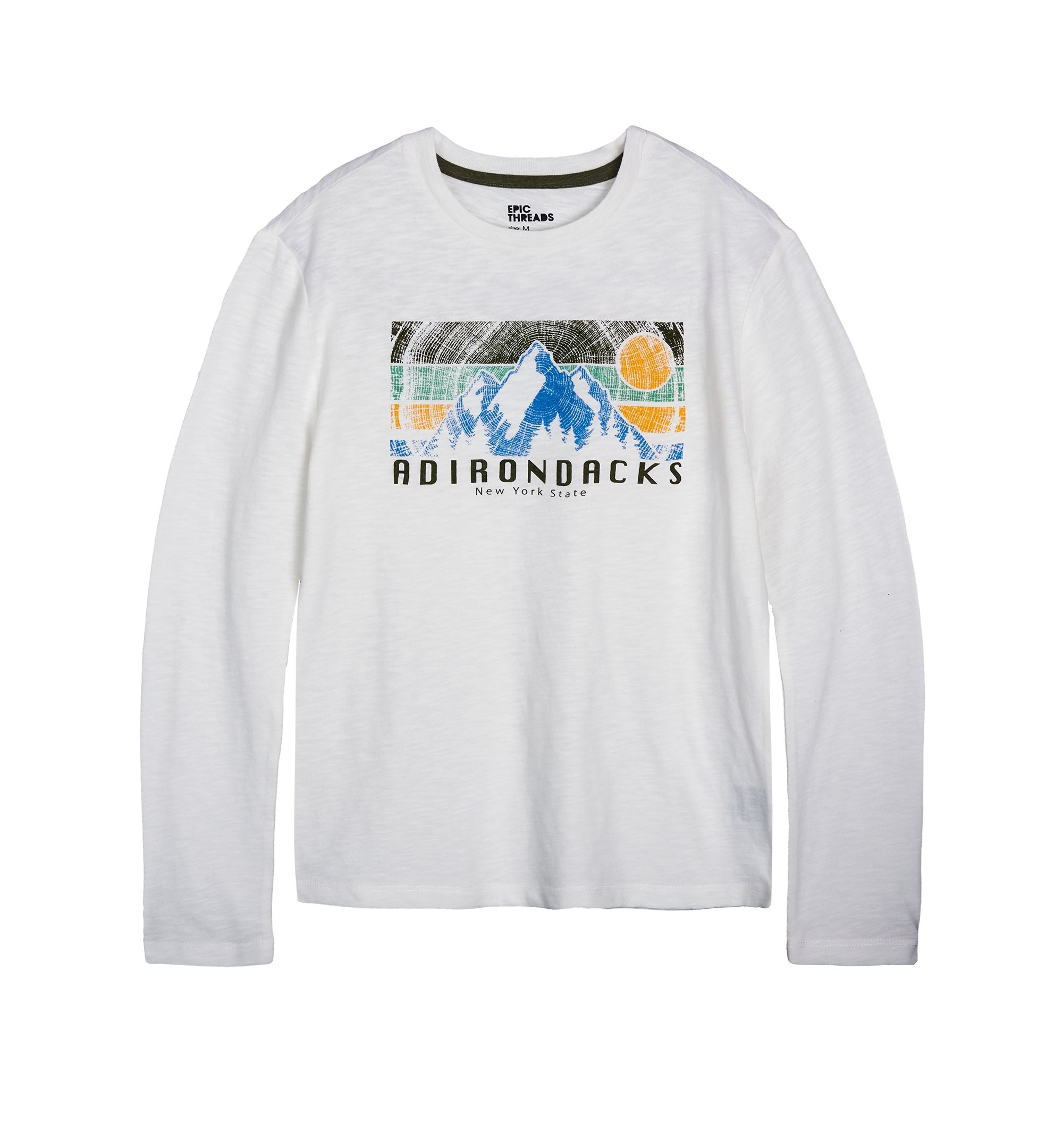 Big Boys Long Sleeves Graphic T-Modern Shirt