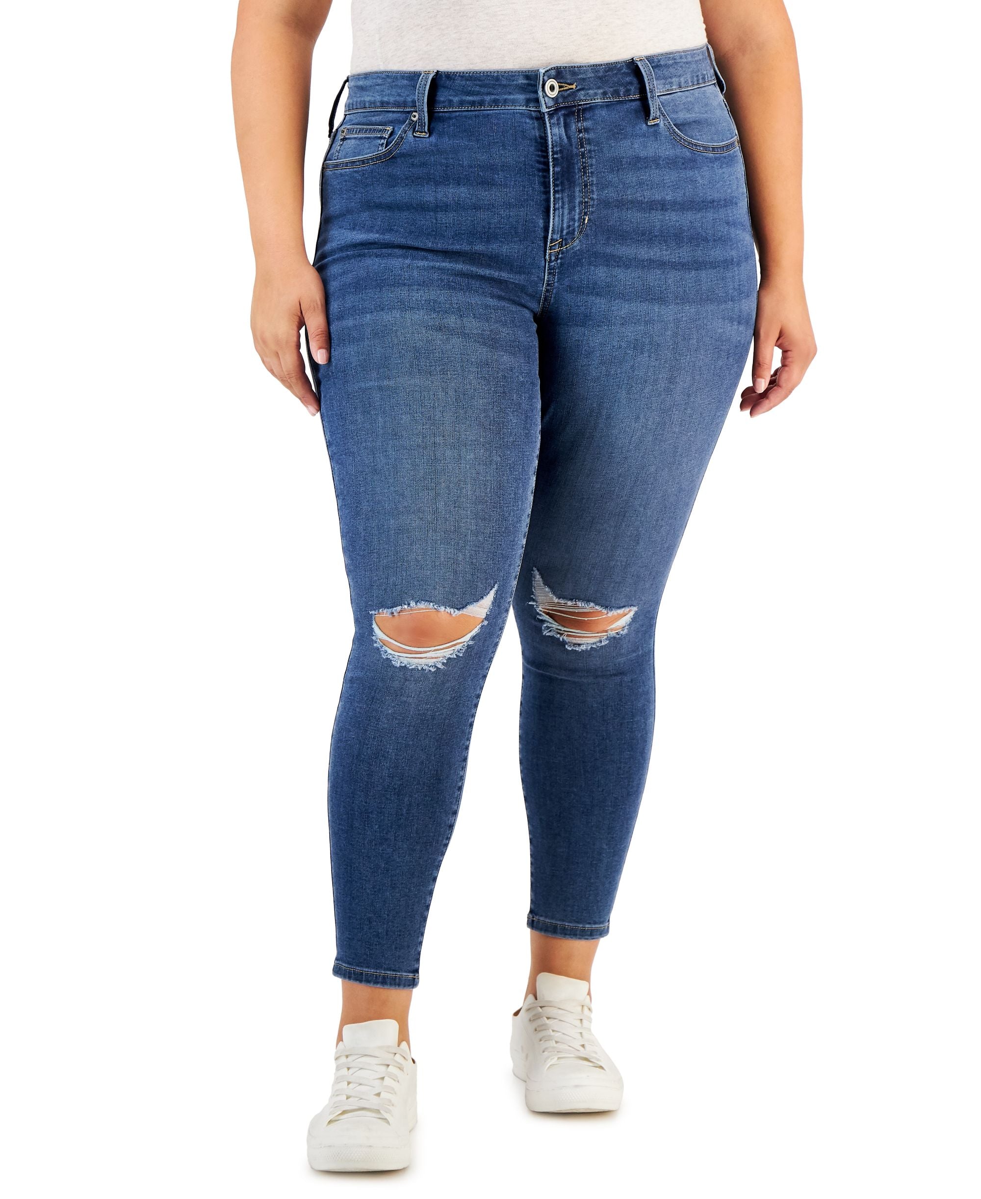 Celebrity Pink Modern Plus Size Skinny-Fit Ankle Premium Jeans