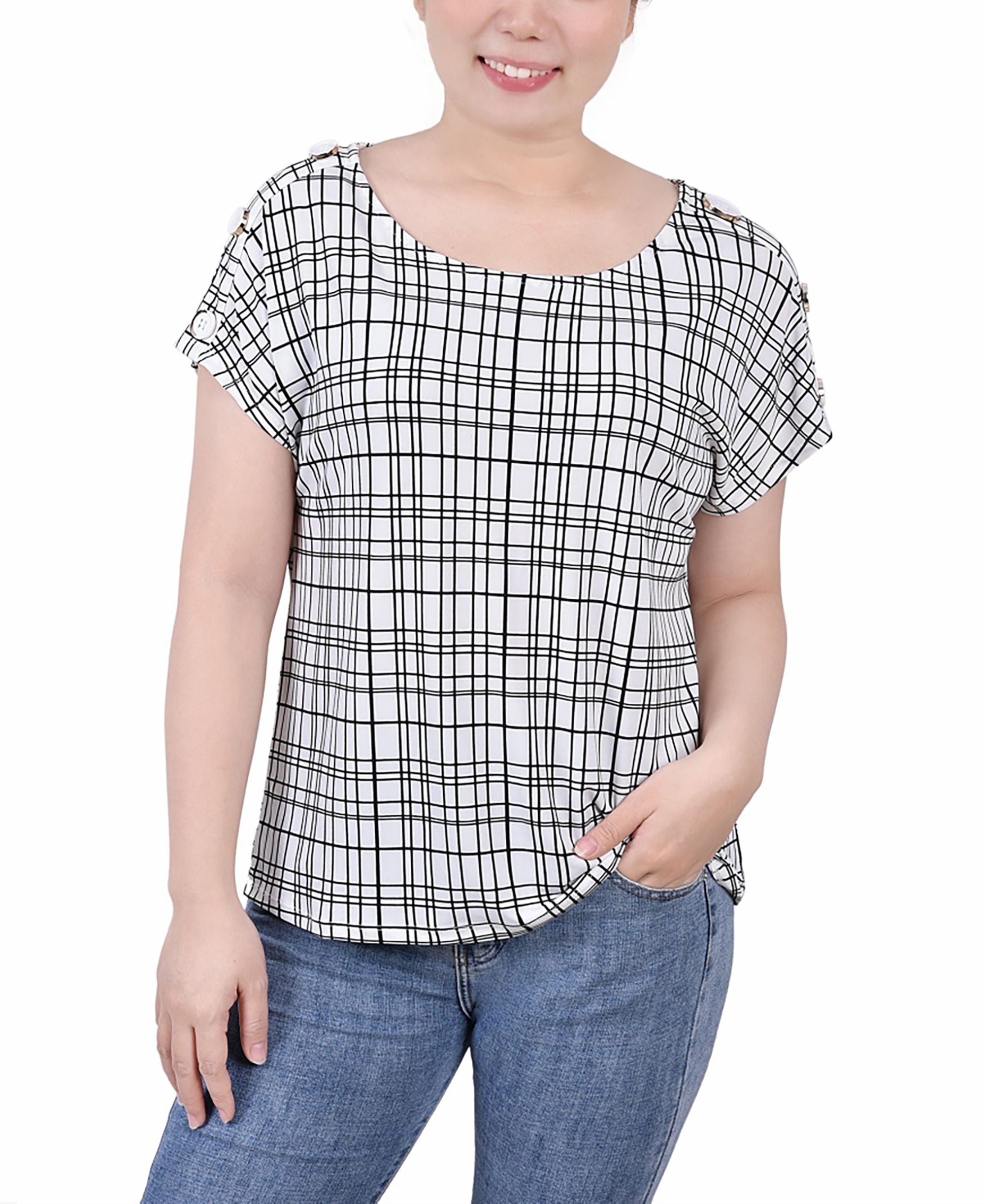Petite Size Short Extended Sleeve Premium Top