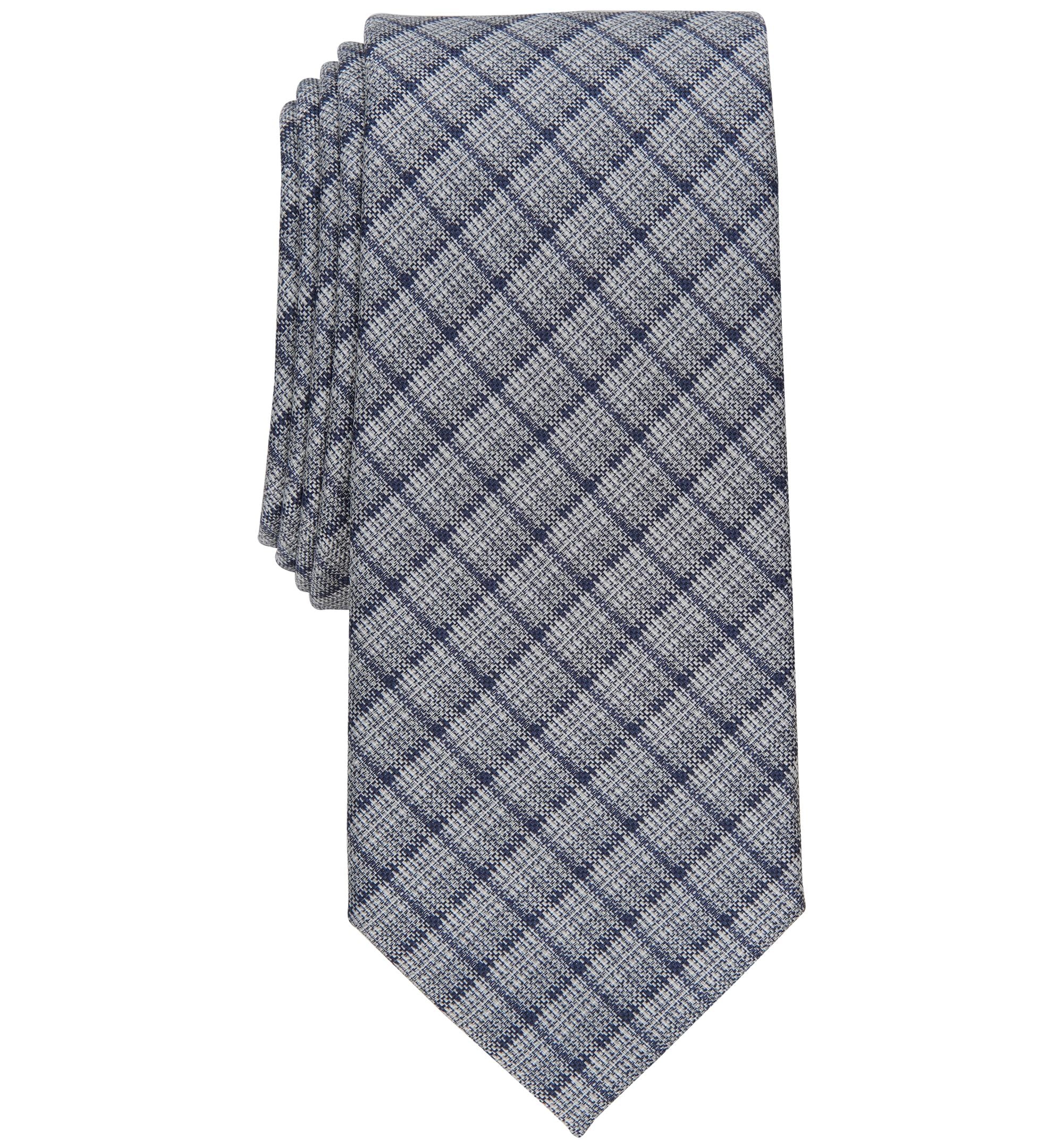 Men's Gino Plaid Slim-Cut Tie
