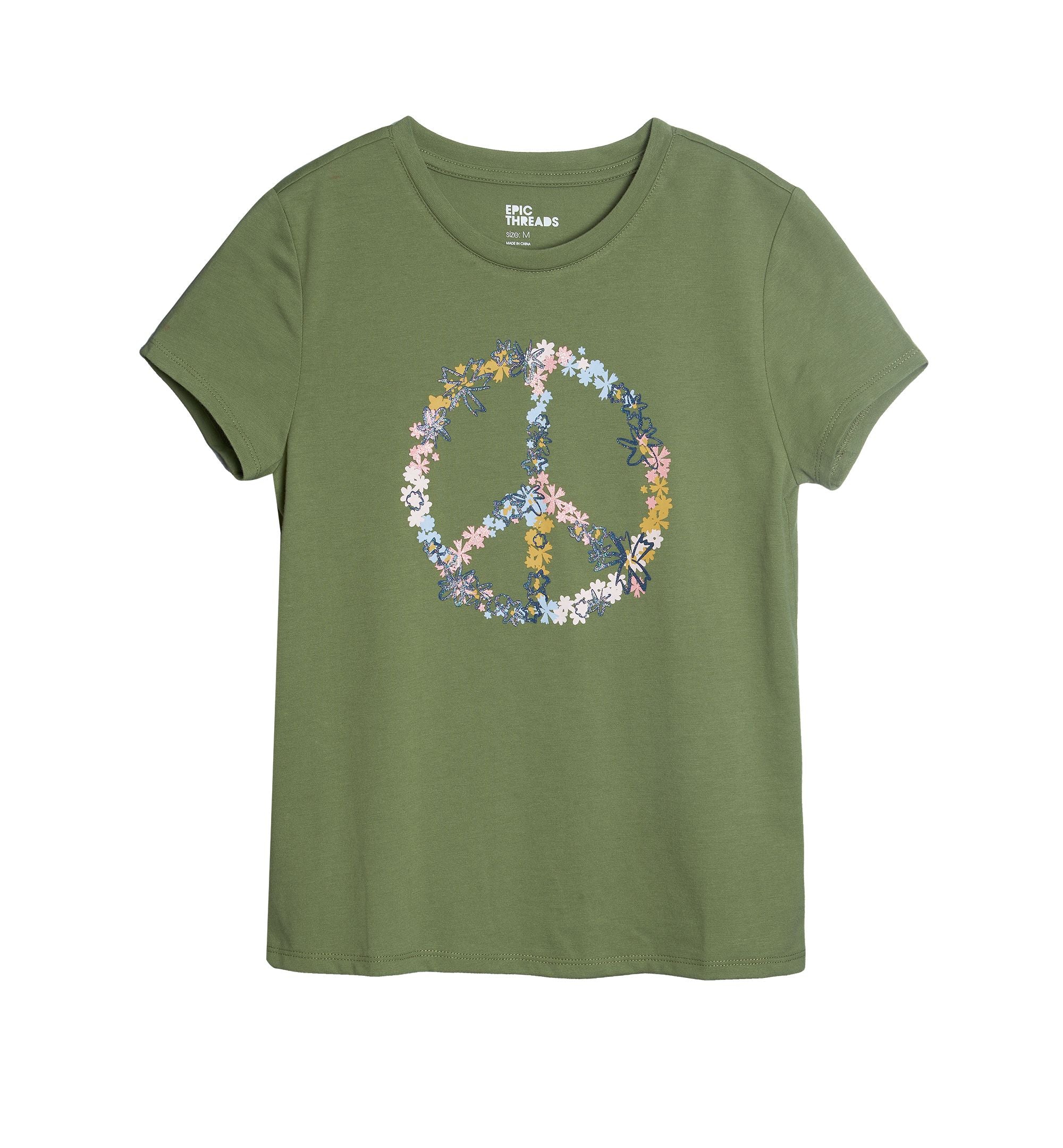 Big Girls Short-Sleeve Graphic T-Modern Shirt