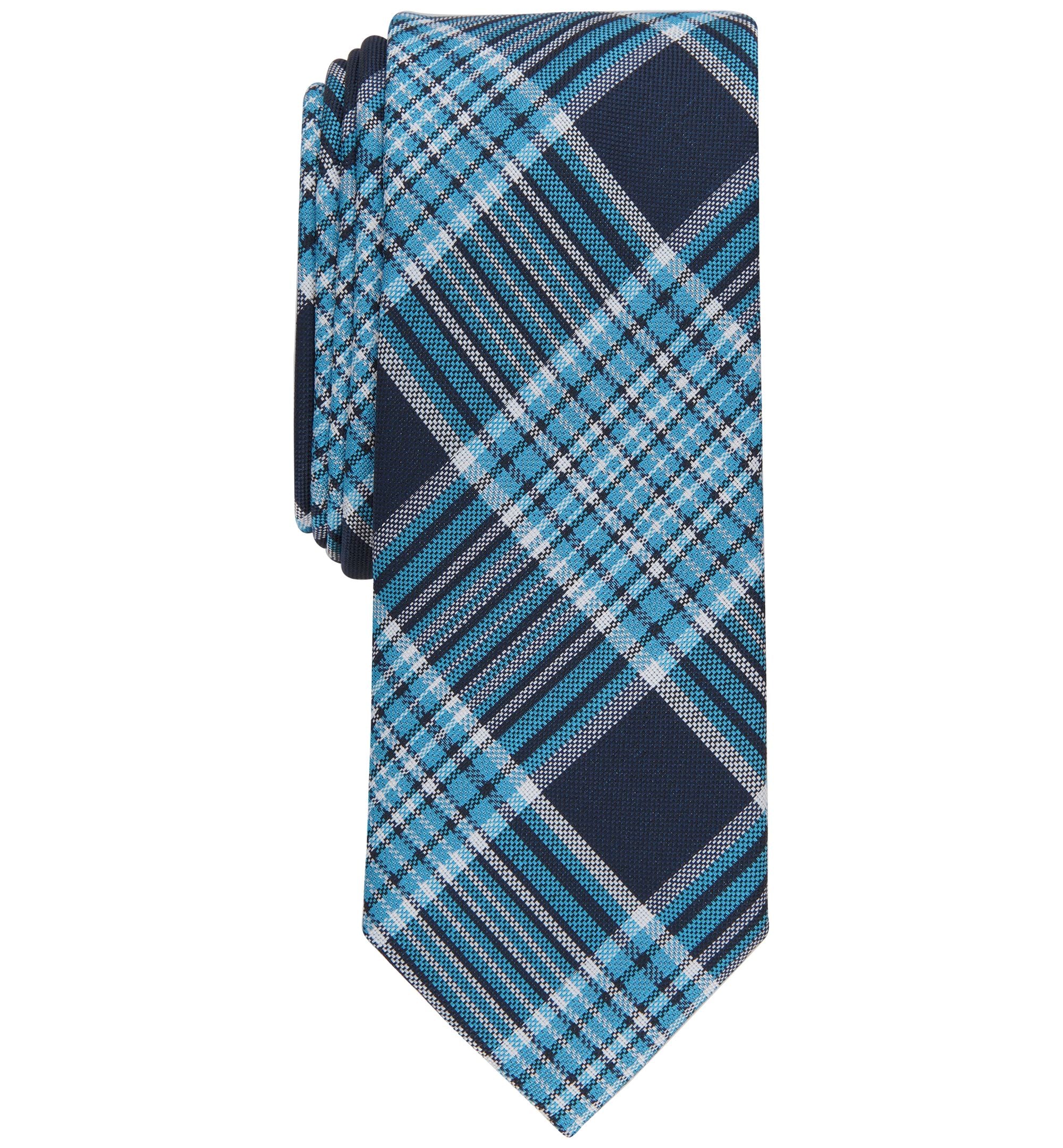 Men's Leroy Plaid Skinny-Fit Tie
