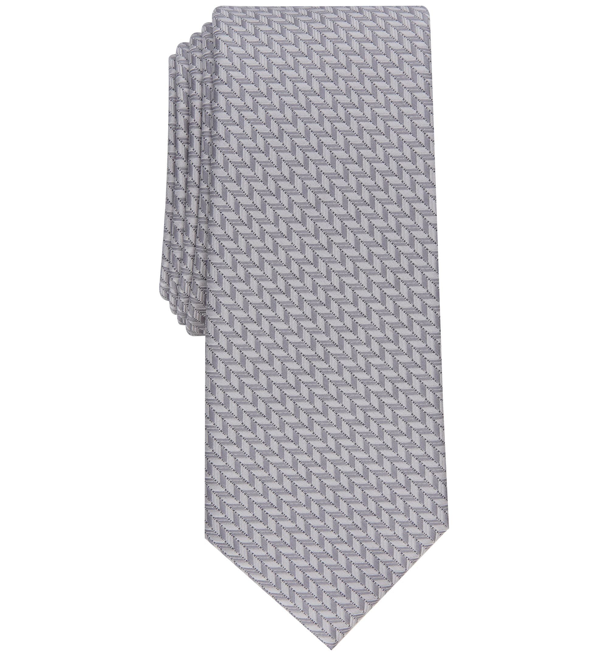 Men's Slim-Cut Geometric Tie