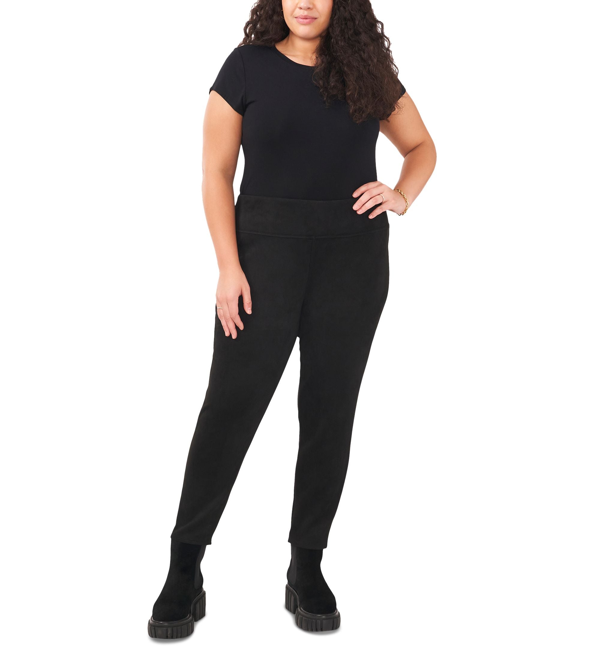Vince Camuto Wide Waistband Comfort-Waist Leggings