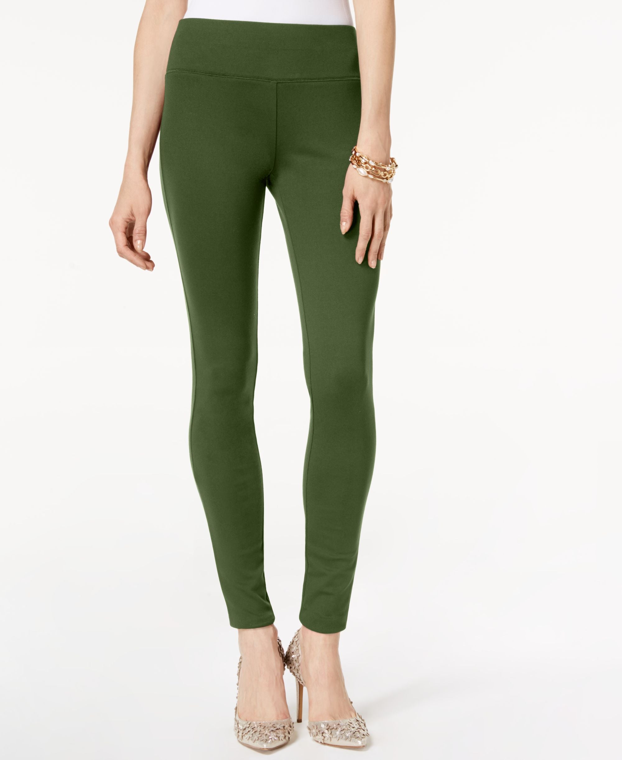 INC International Concepts Comfort-Waist Ponte Skinny-Fit Signature Pants