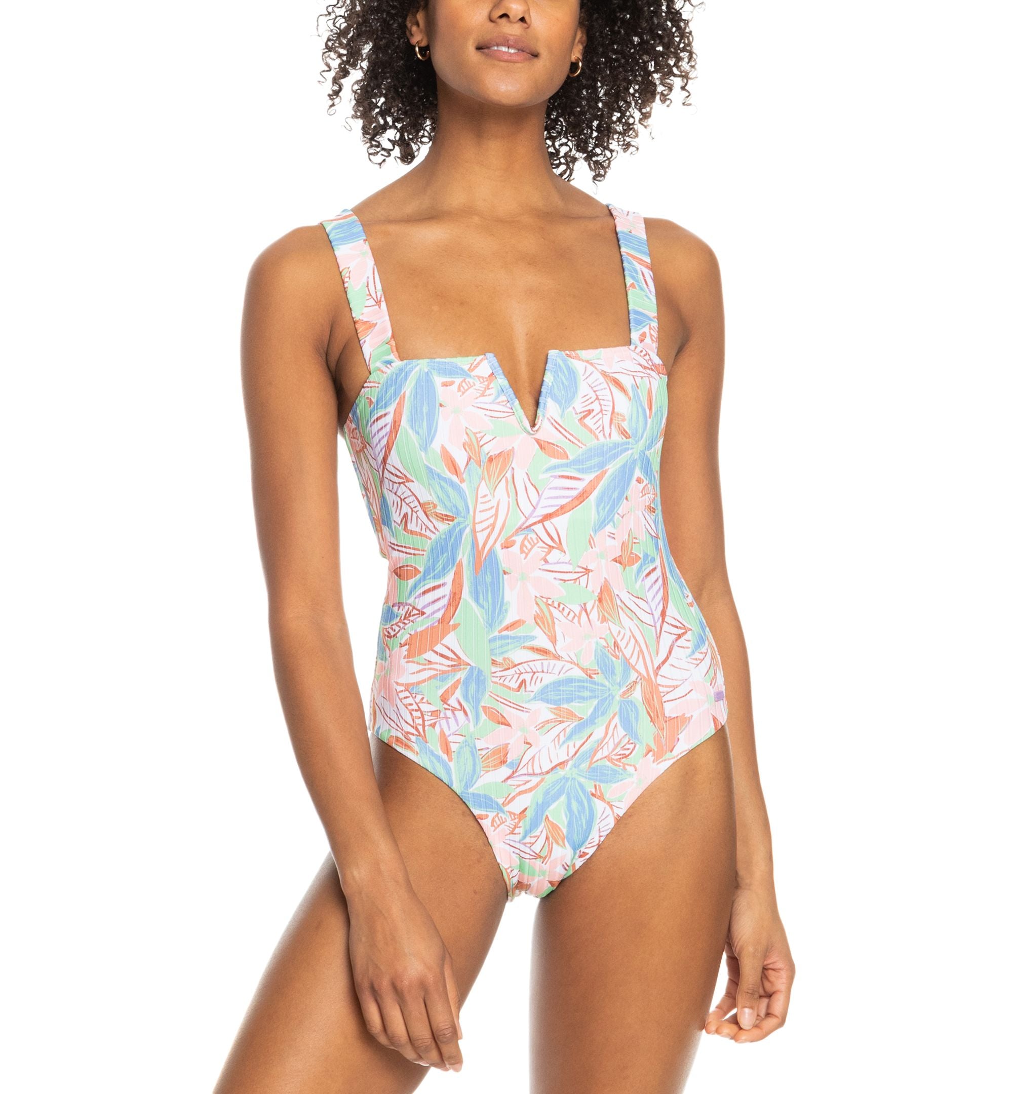 Juniors' Ribbed Roxy Love One-Piece Swimsuit