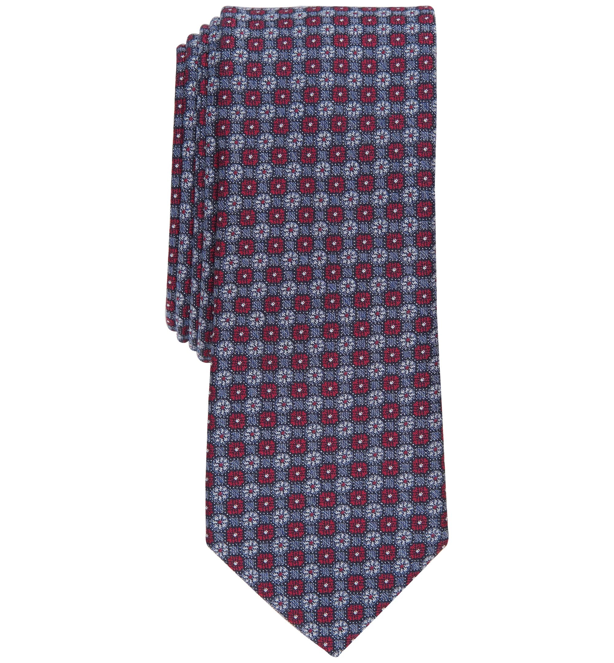 Men's Daisey Skinny-Fit Floral Neat Tie