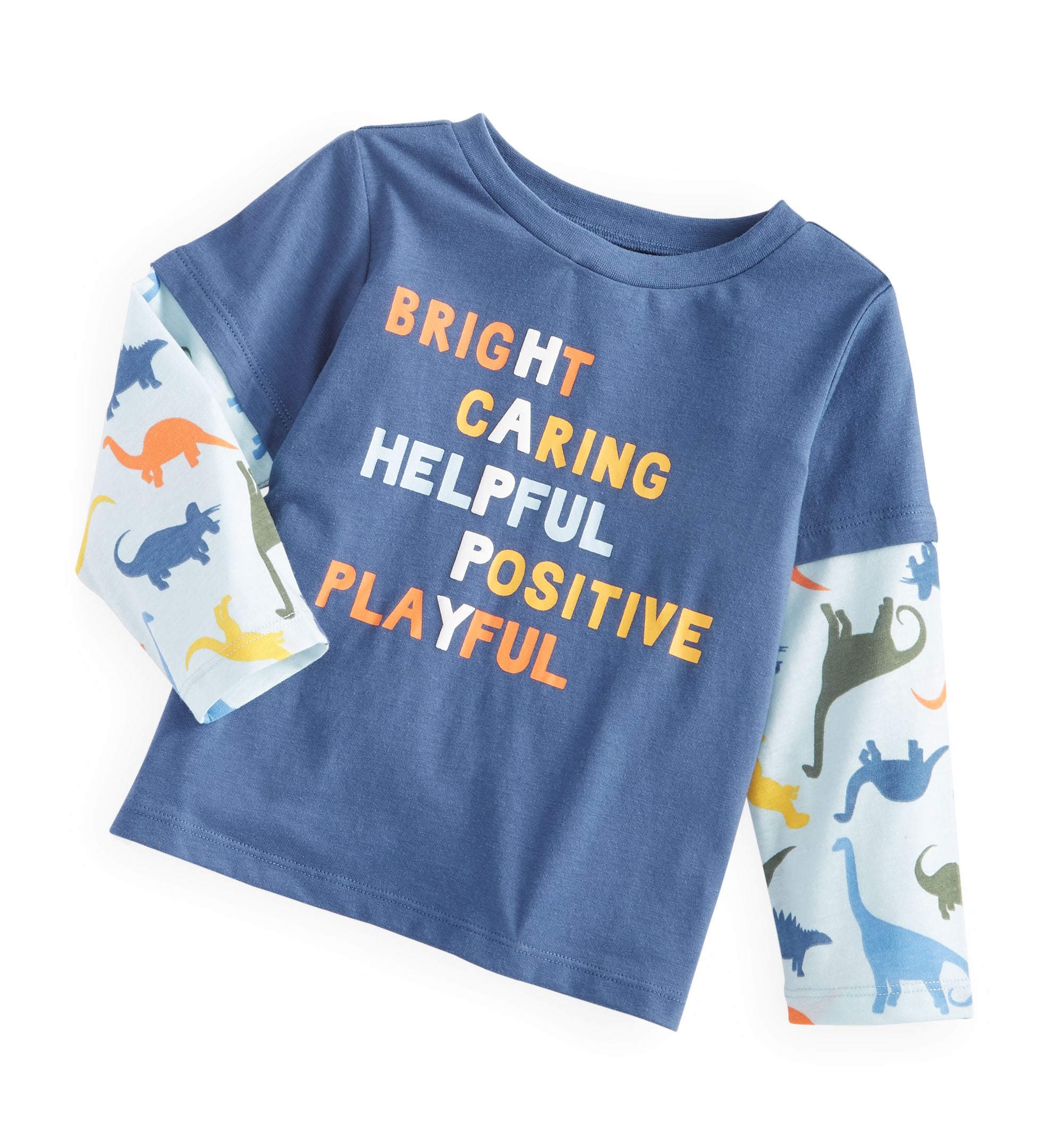 First Impressions Baby Boys Long-Sleeve Feeling Happy T-Modern Shirt