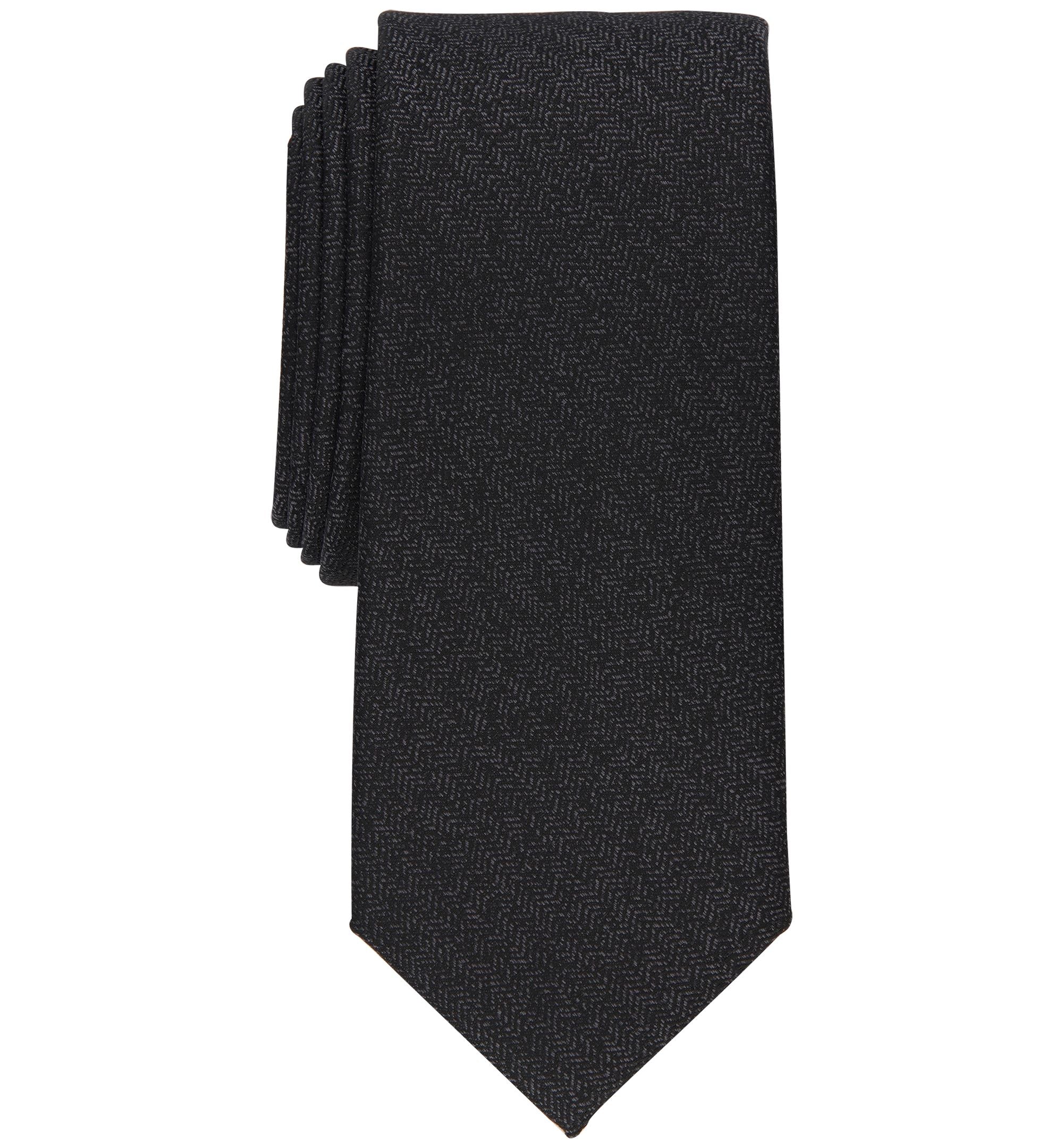 Men's Slim-Cut Herringbone Tie